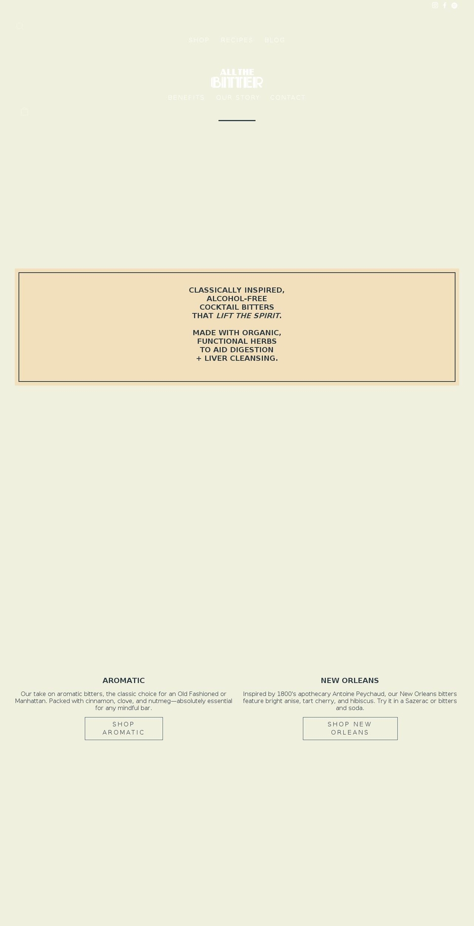 allthebitter.myshopify.com shopify website screenshot