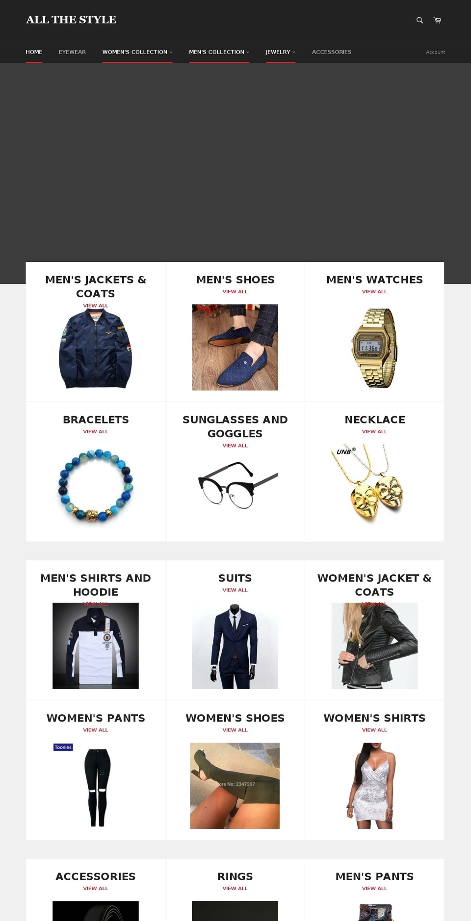 allthestyle.com shopify website screenshot