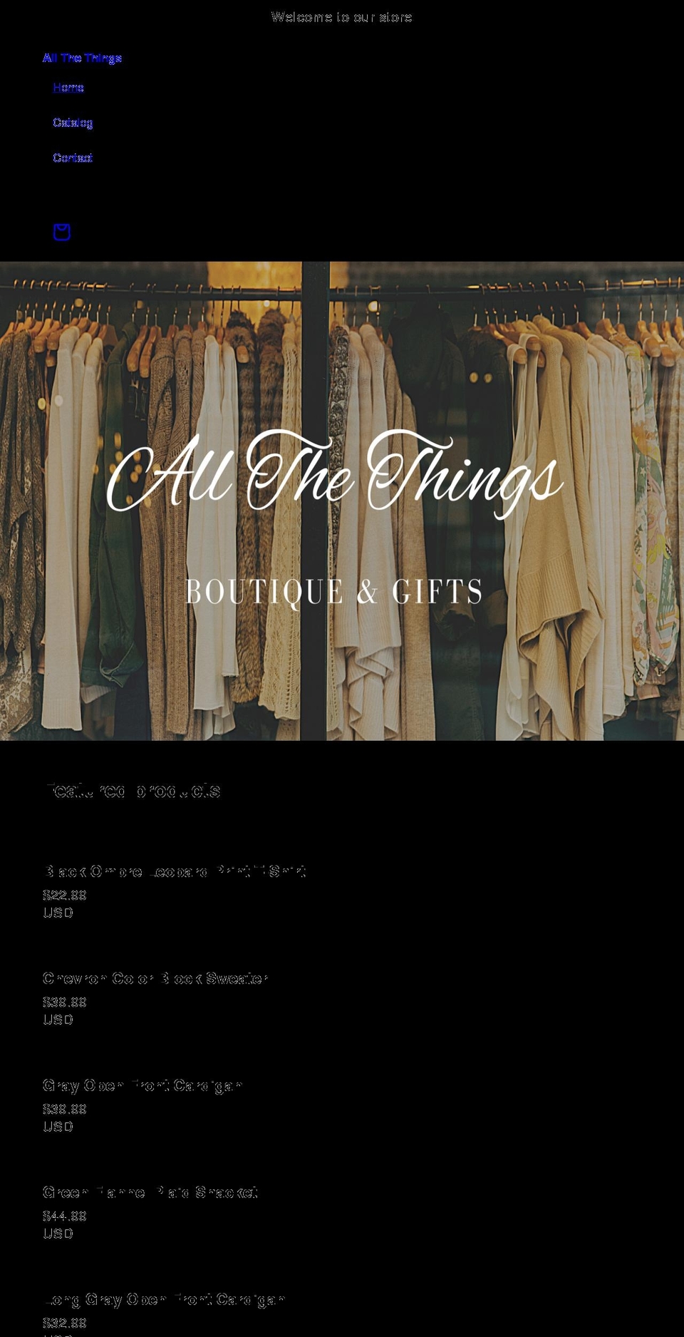 allthethings2.com shopify website screenshot