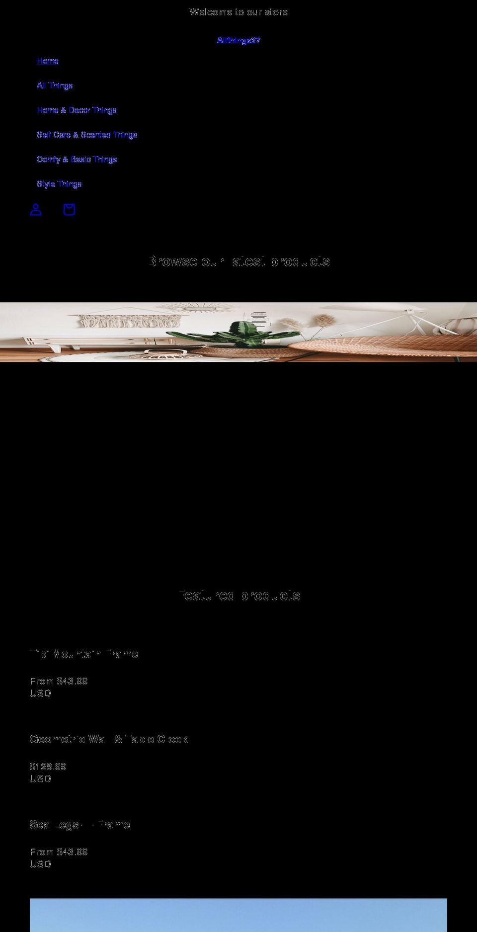 allthings27.com shopify website screenshot