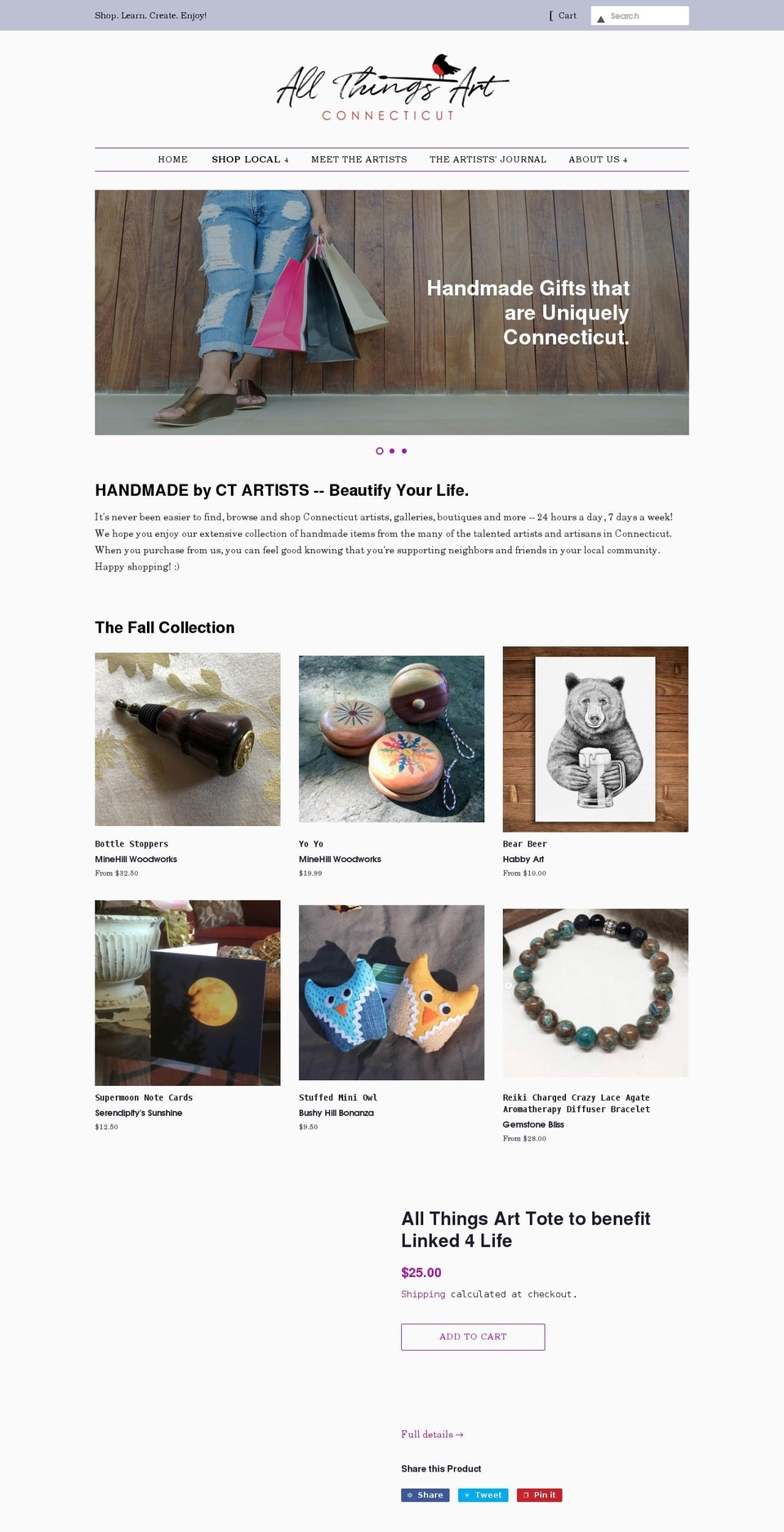 allthingsartct.com shopify website screenshot