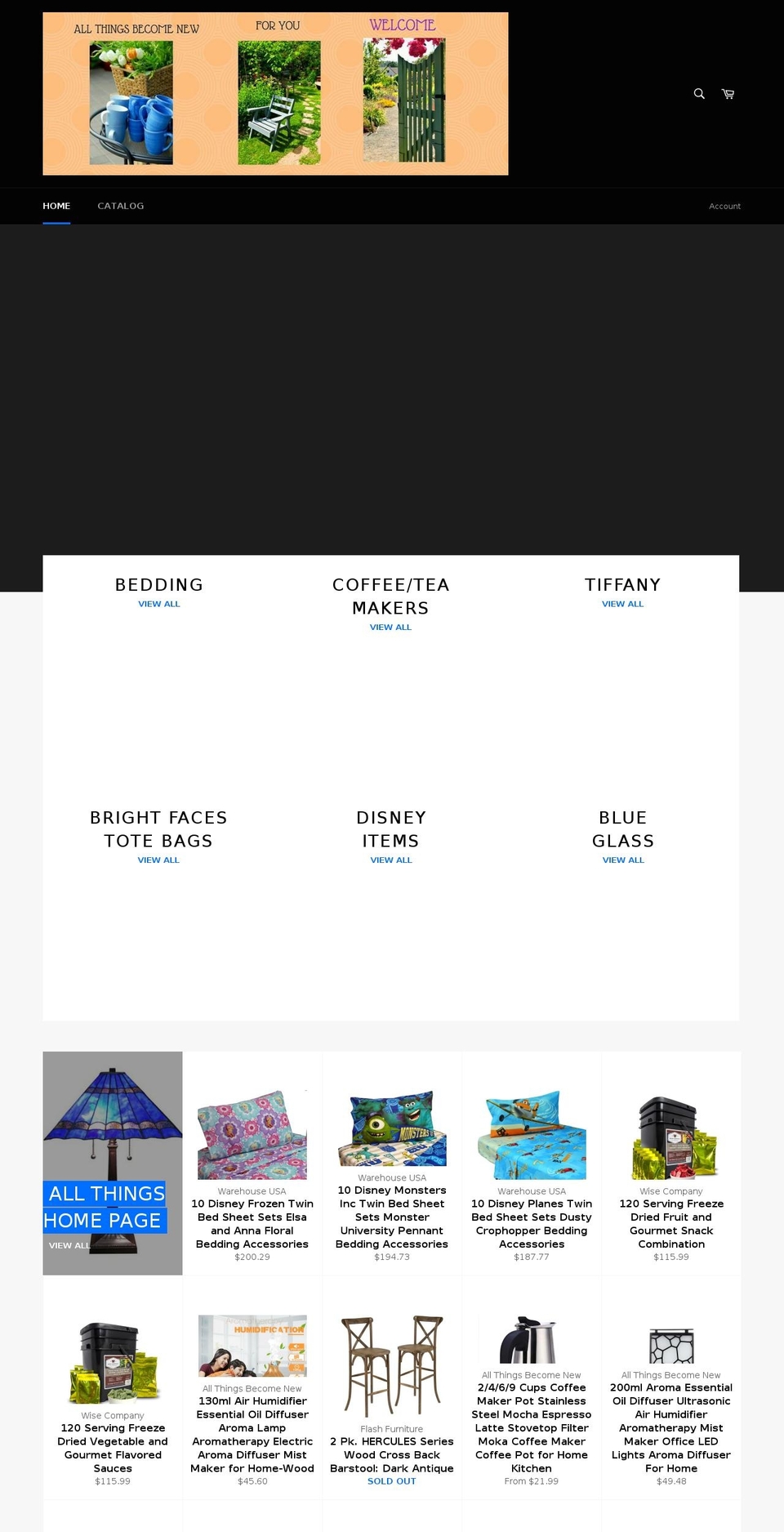 allthingsbecomenew.net shopify website screenshot
