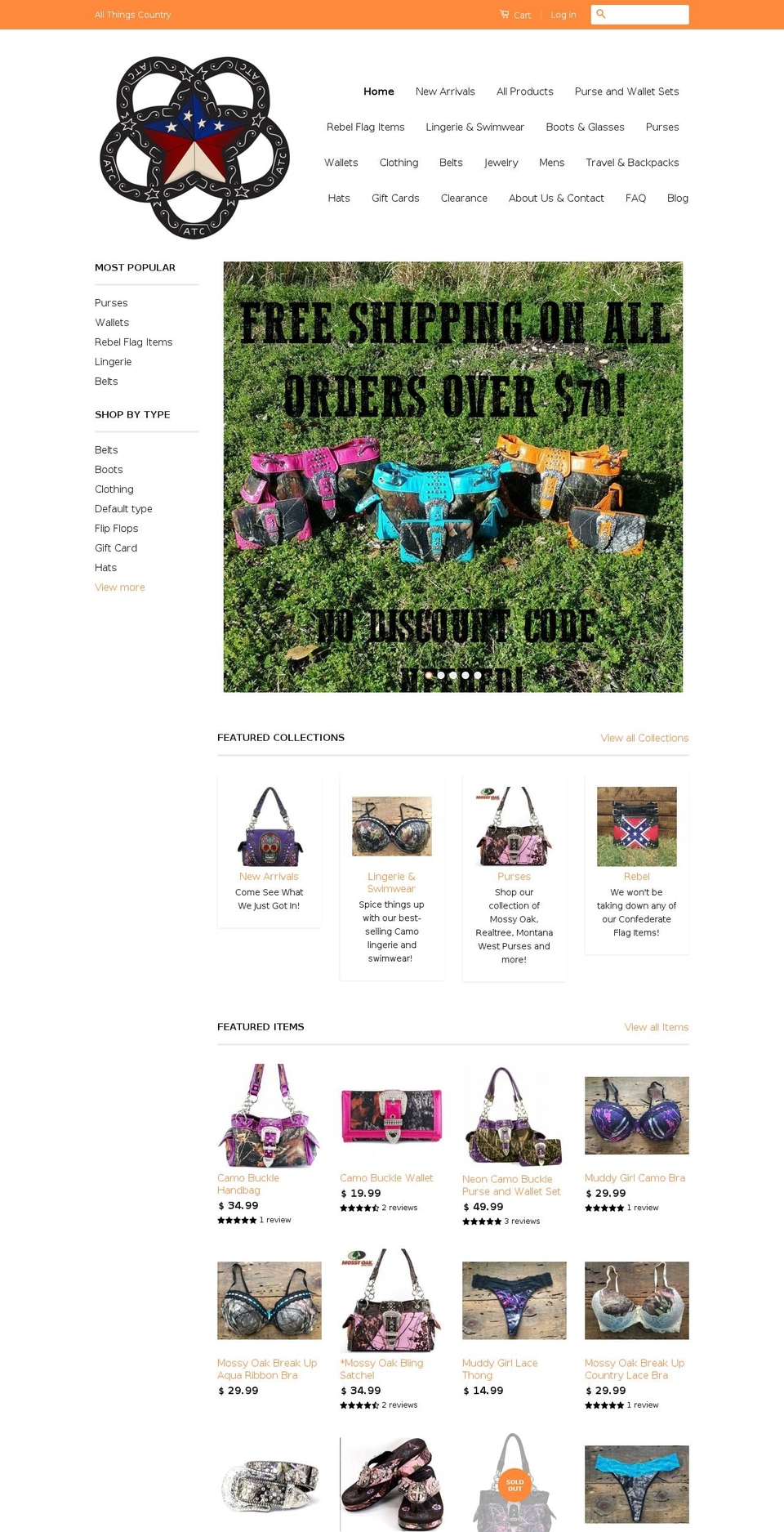 Copy of Classic Shopify theme site example allthingscountryllc.com