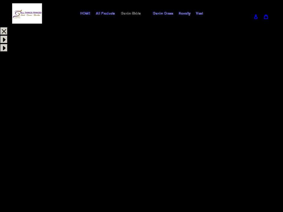 allthingsfringed.com shopify website screenshot