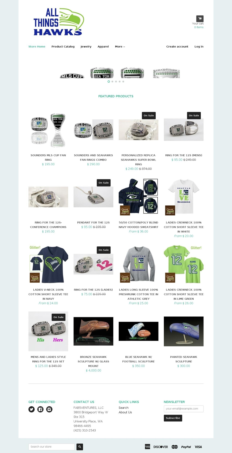 allthingshawks.com shopify website screenshot