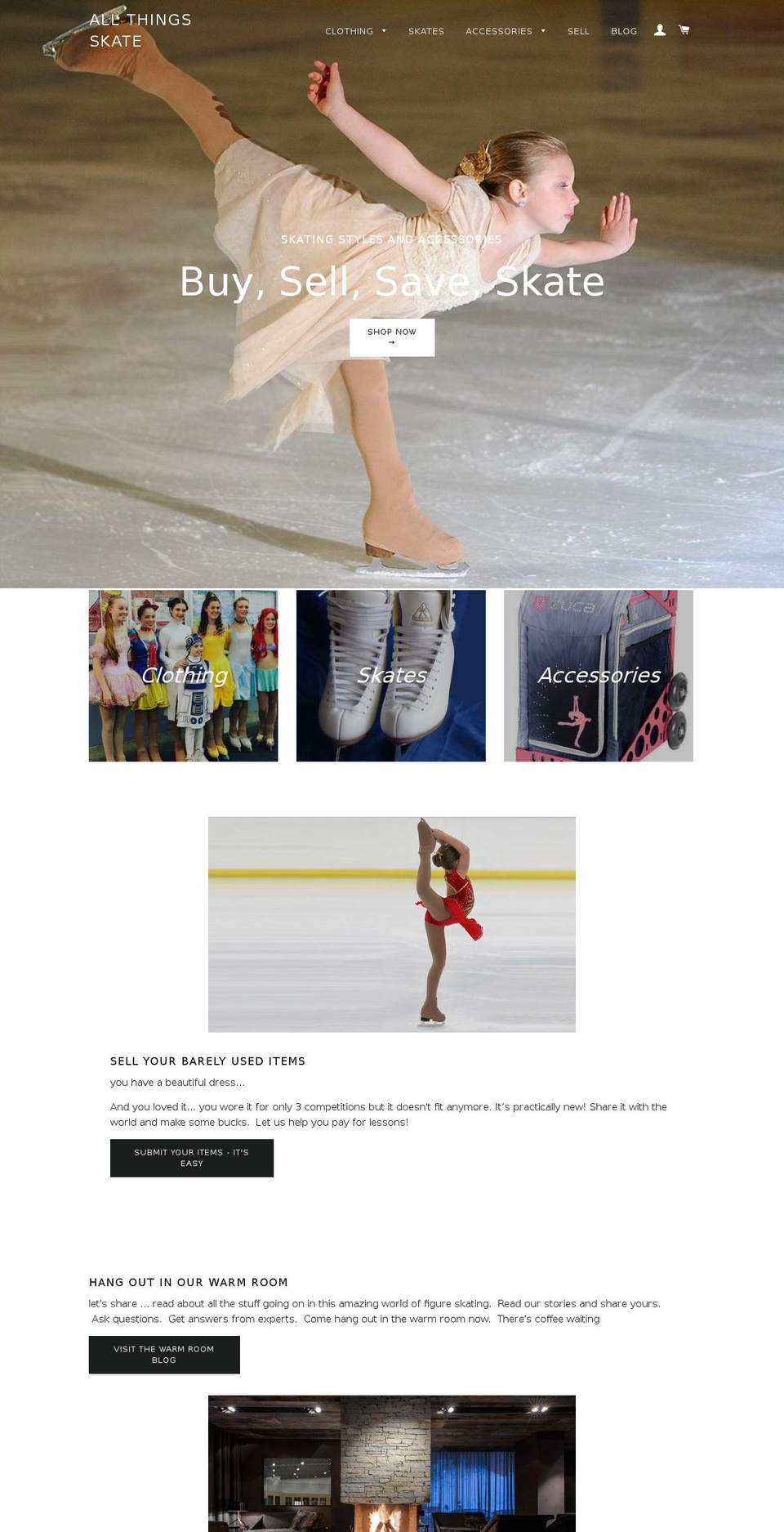 allthingsskate.com shopify website screenshot