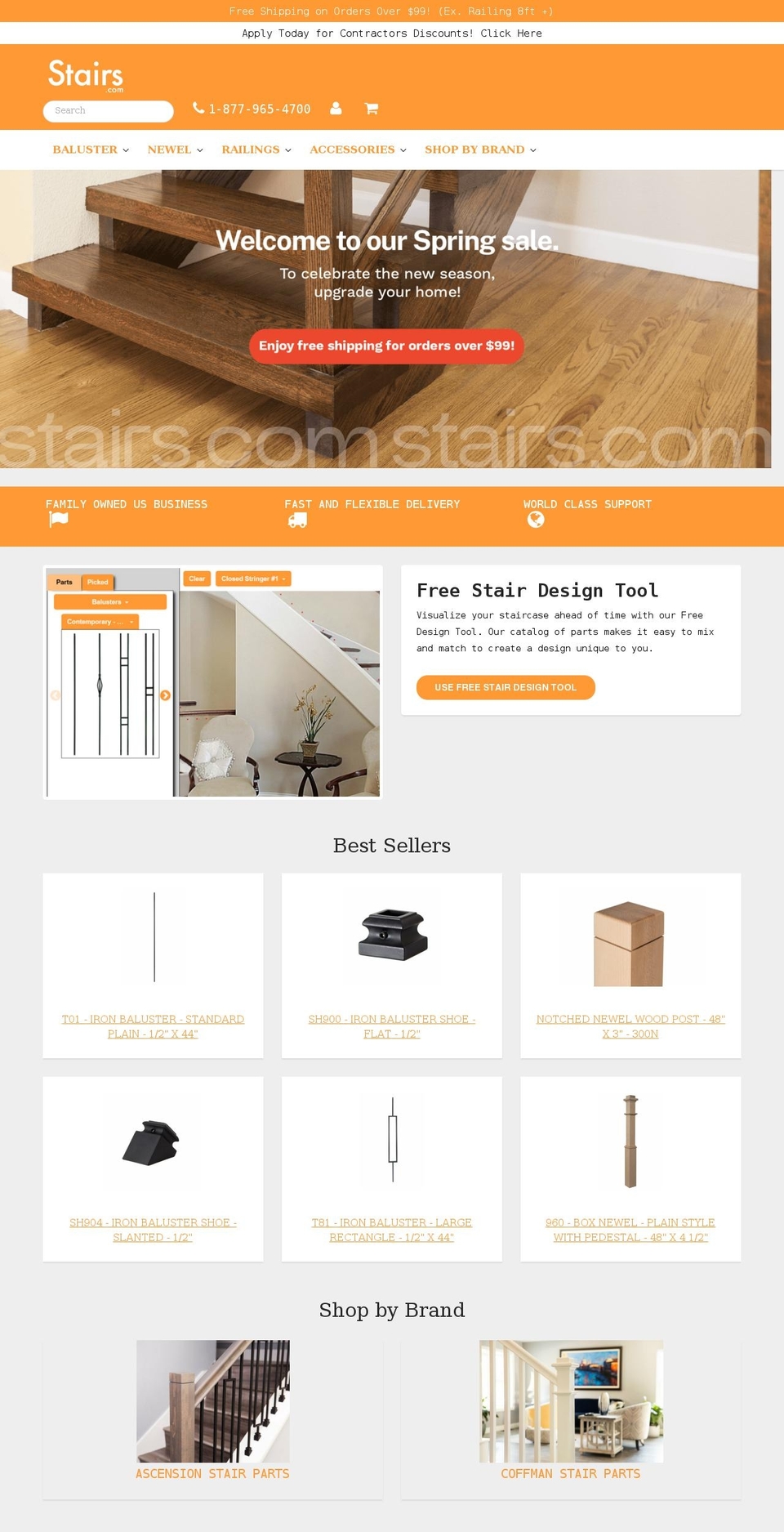 allthingsstairs.com shopify website screenshot
