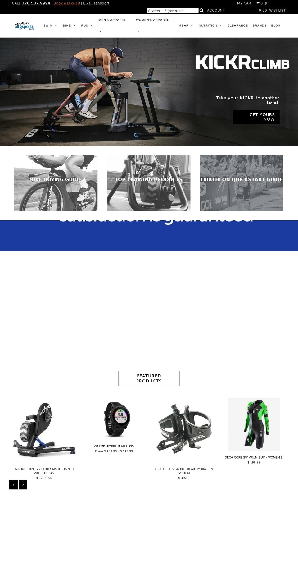 allthreesports.com shopify website screenshot