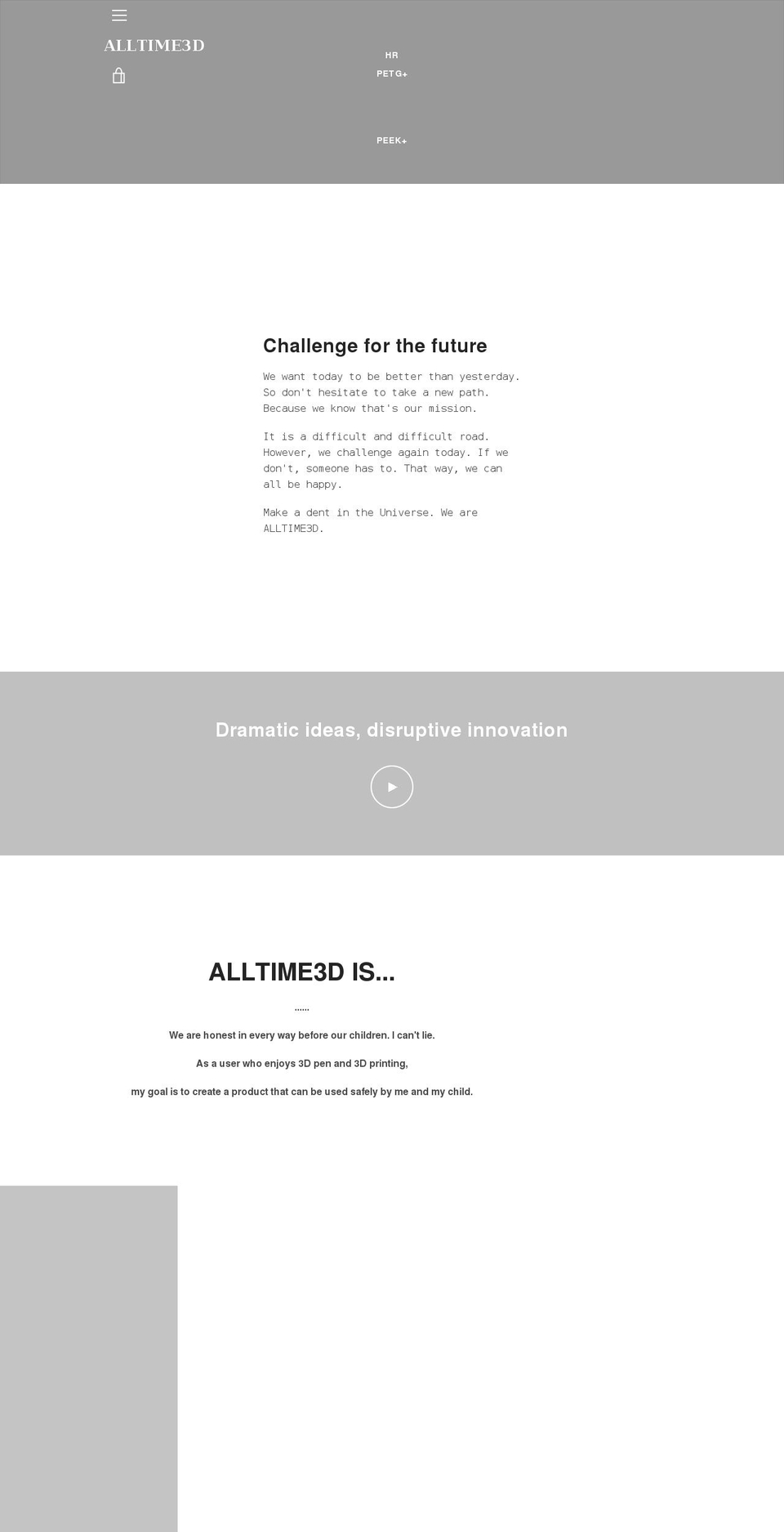 alltime3d.com shopify website screenshot