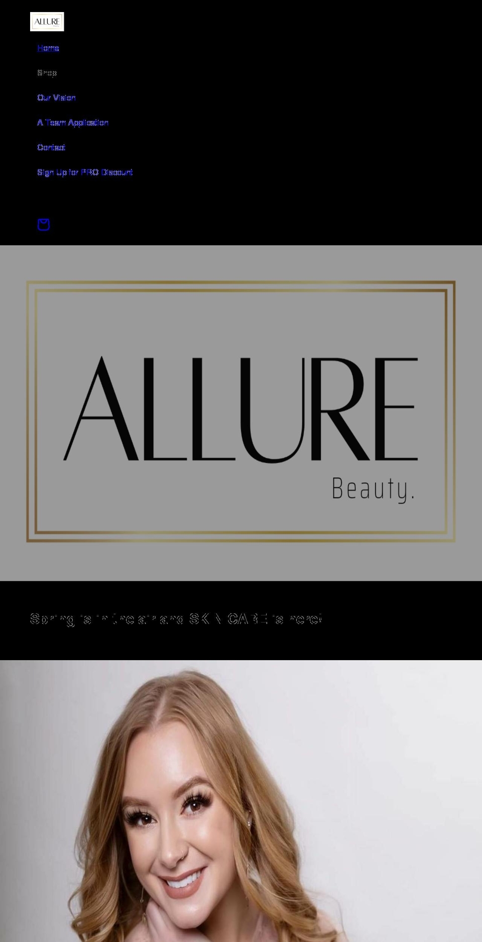 allure-beauty.shop shopify website screenshot