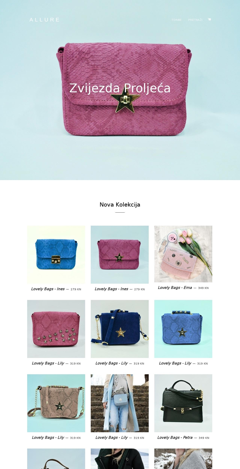 allure-shop.com shopify website screenshot
