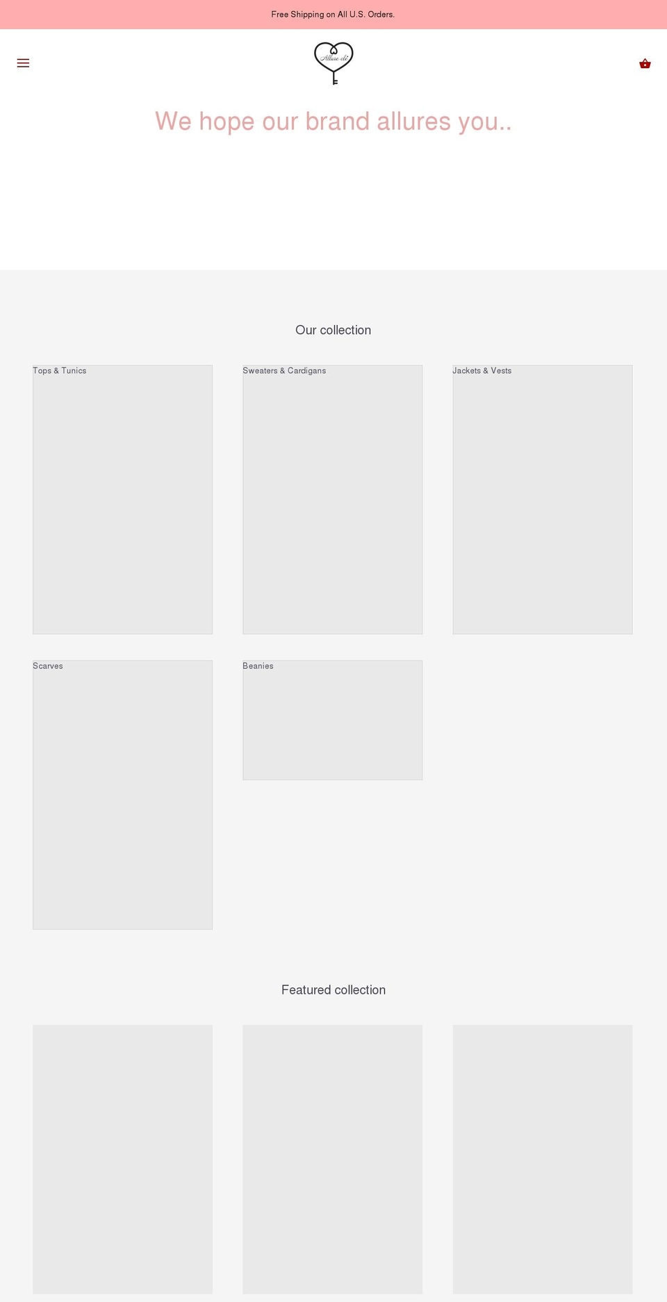 allurecle.com shopify website screenshot