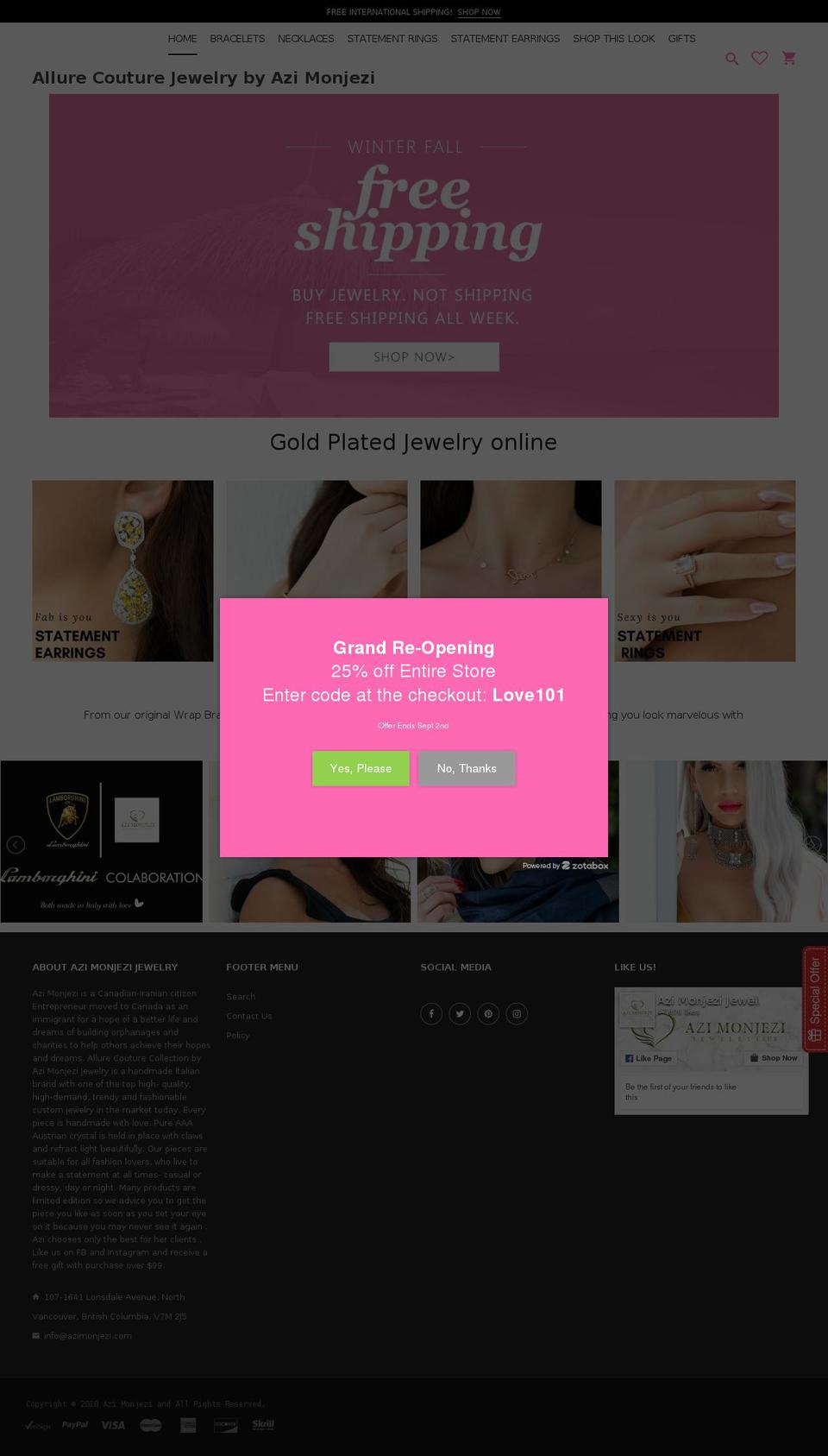 rt-material-v1-0-1 Shopify theme site example allurecouture.ca