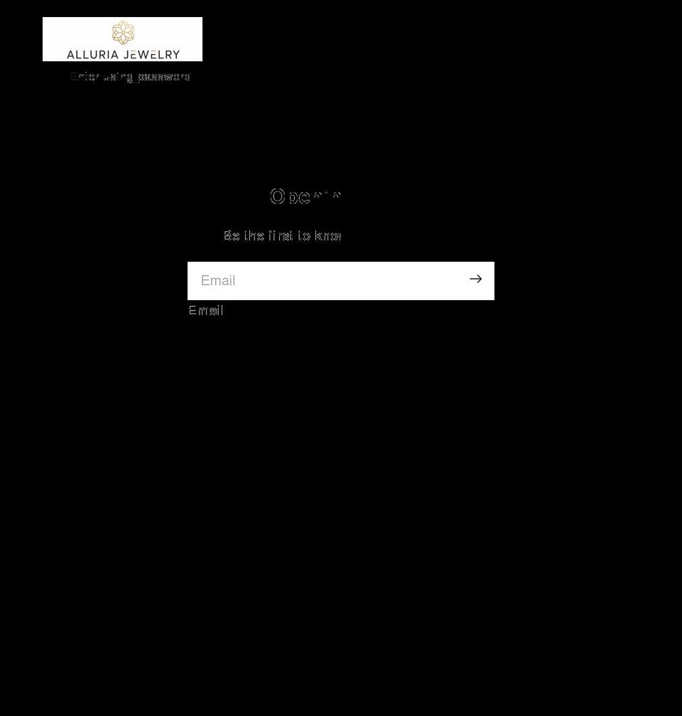 alluriajewelry.com shopify website screenshot