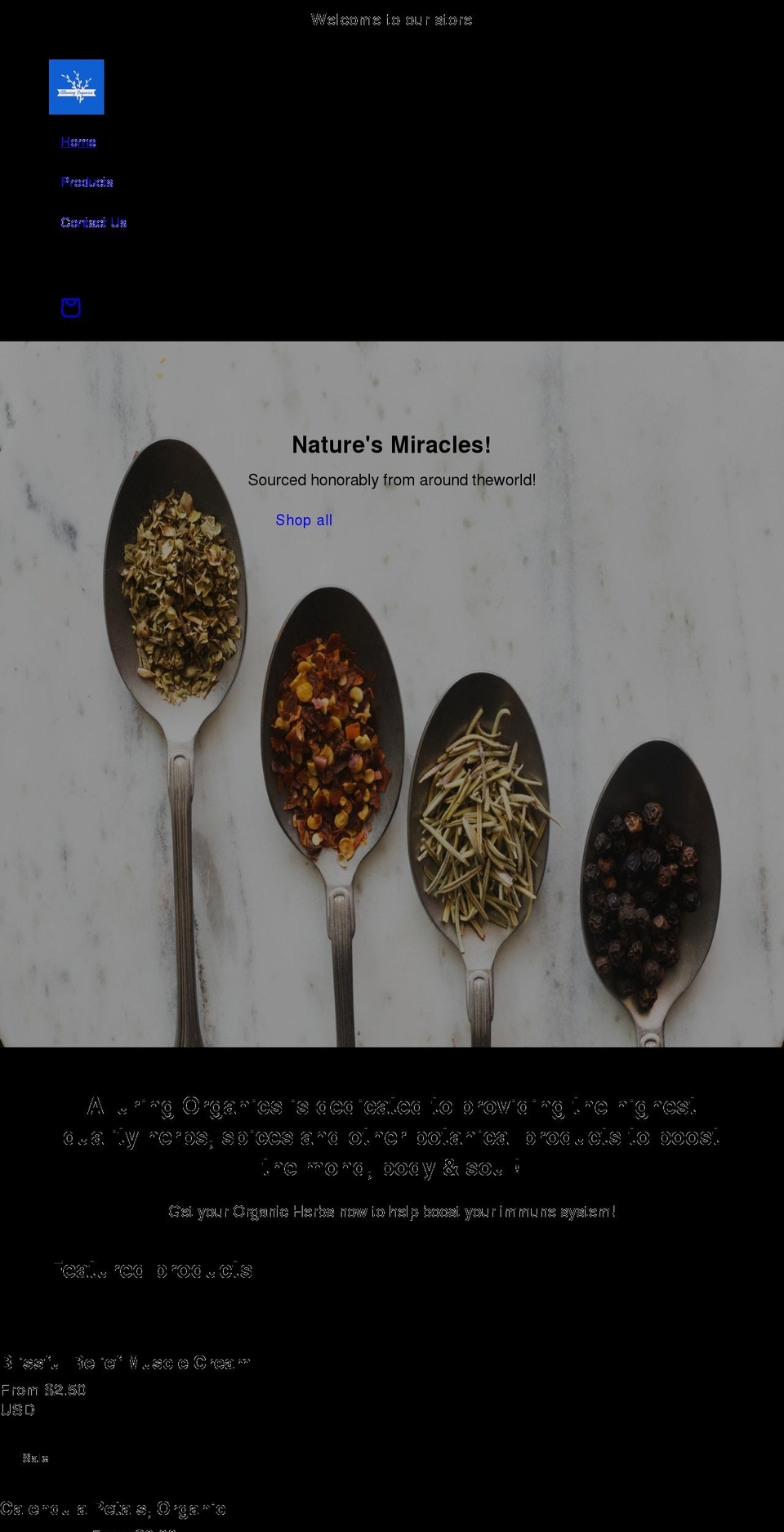 alluringorganics.com shopify website screenshot
