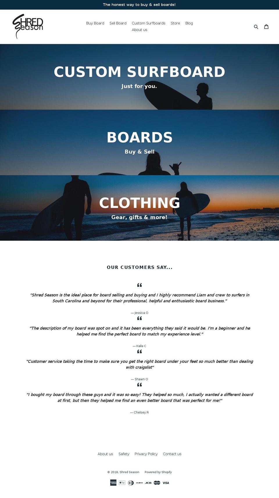 allusedboards.com — Shopify storefront screenshot