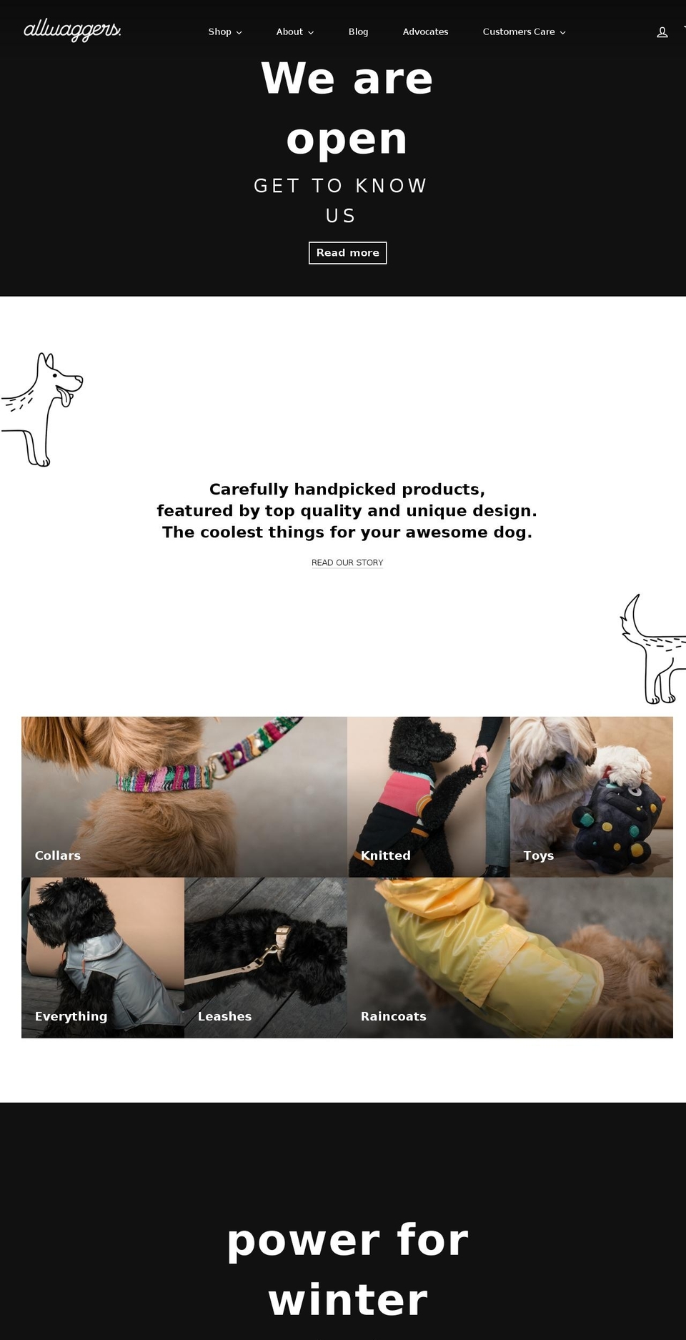 allwaggers.com — Shopify storefront screenshot