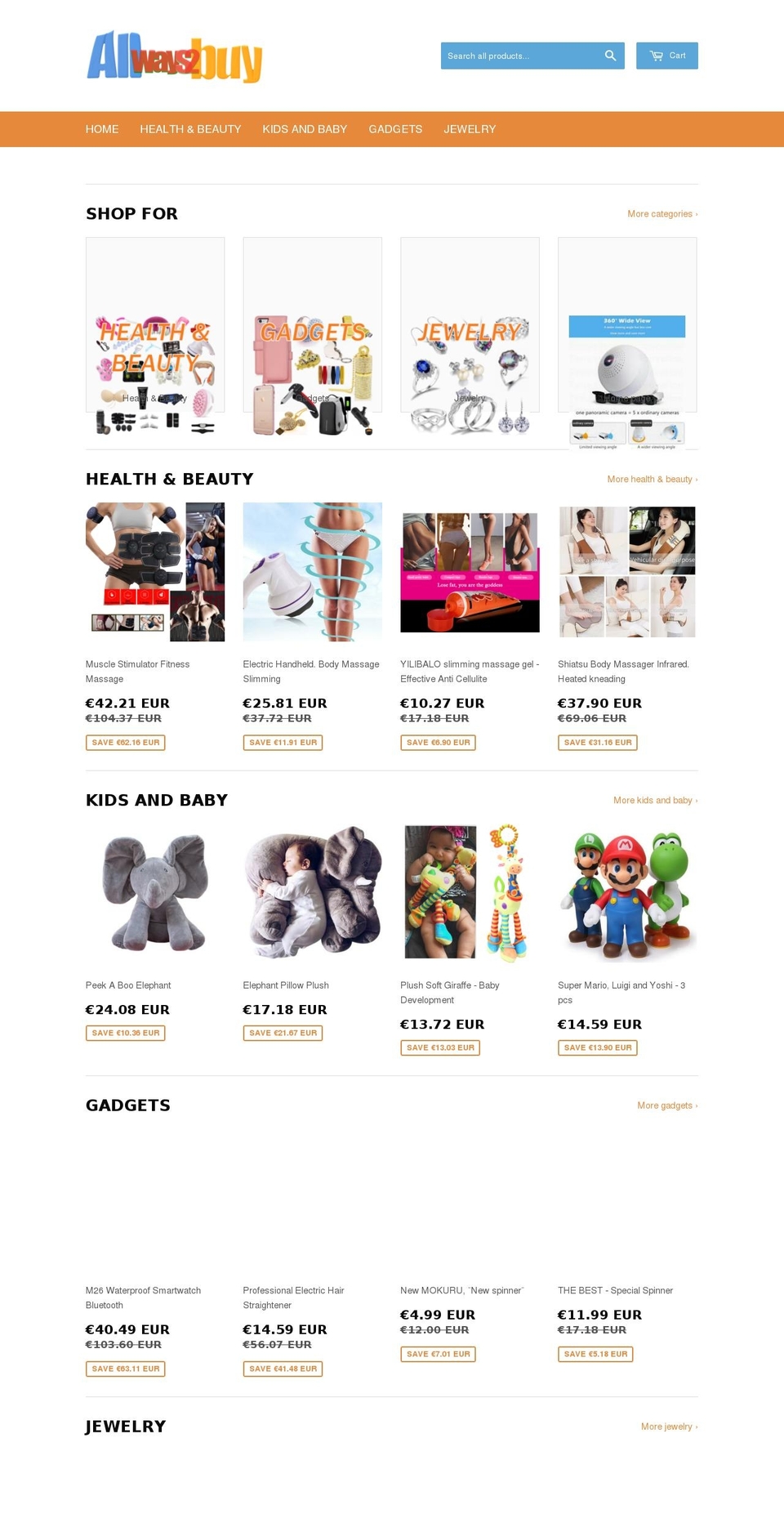 allwaystobuy.com — Shopify storefront screenshot