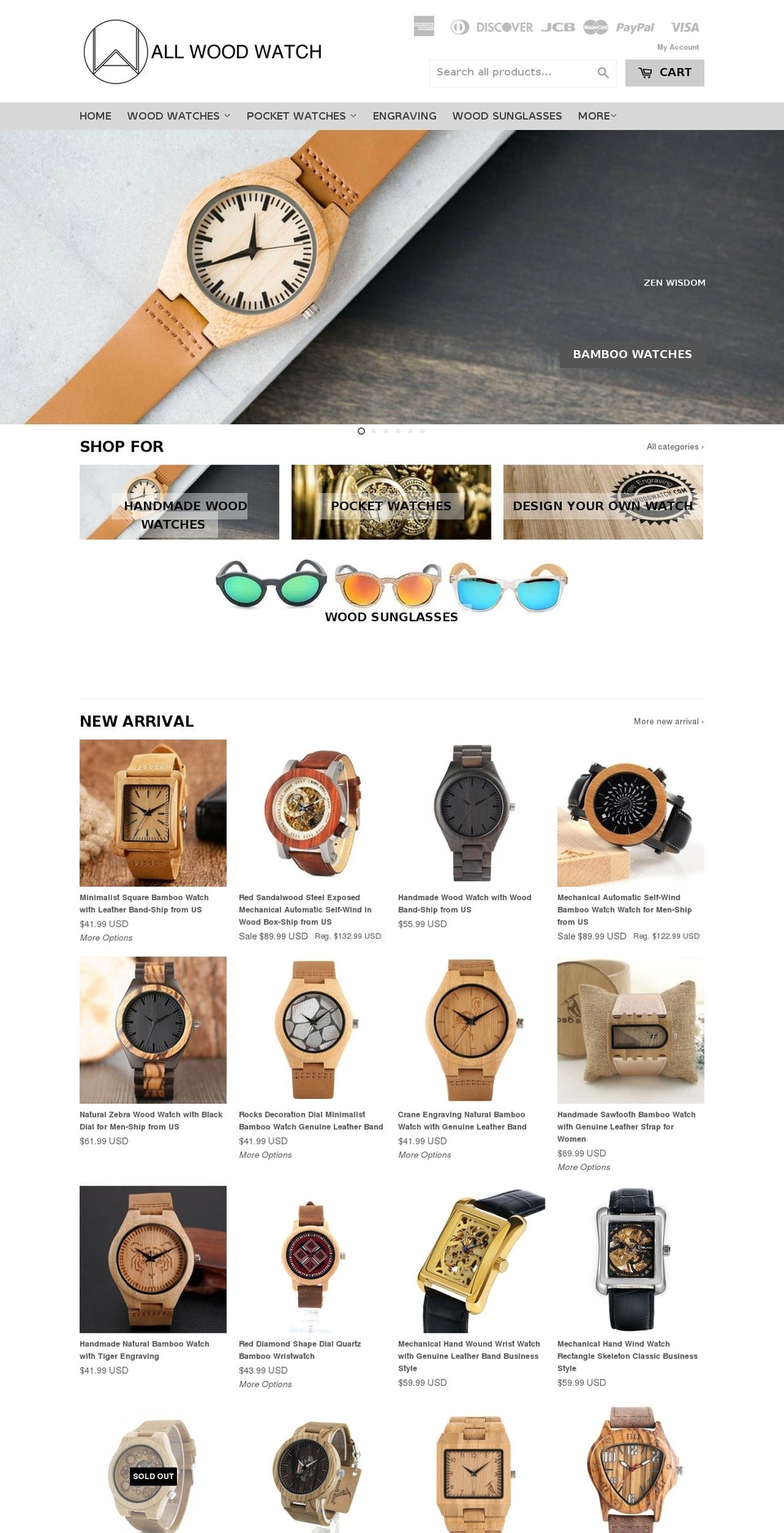 dsl-5-0-1-1 Shopify theme site example allwoodwatch.com