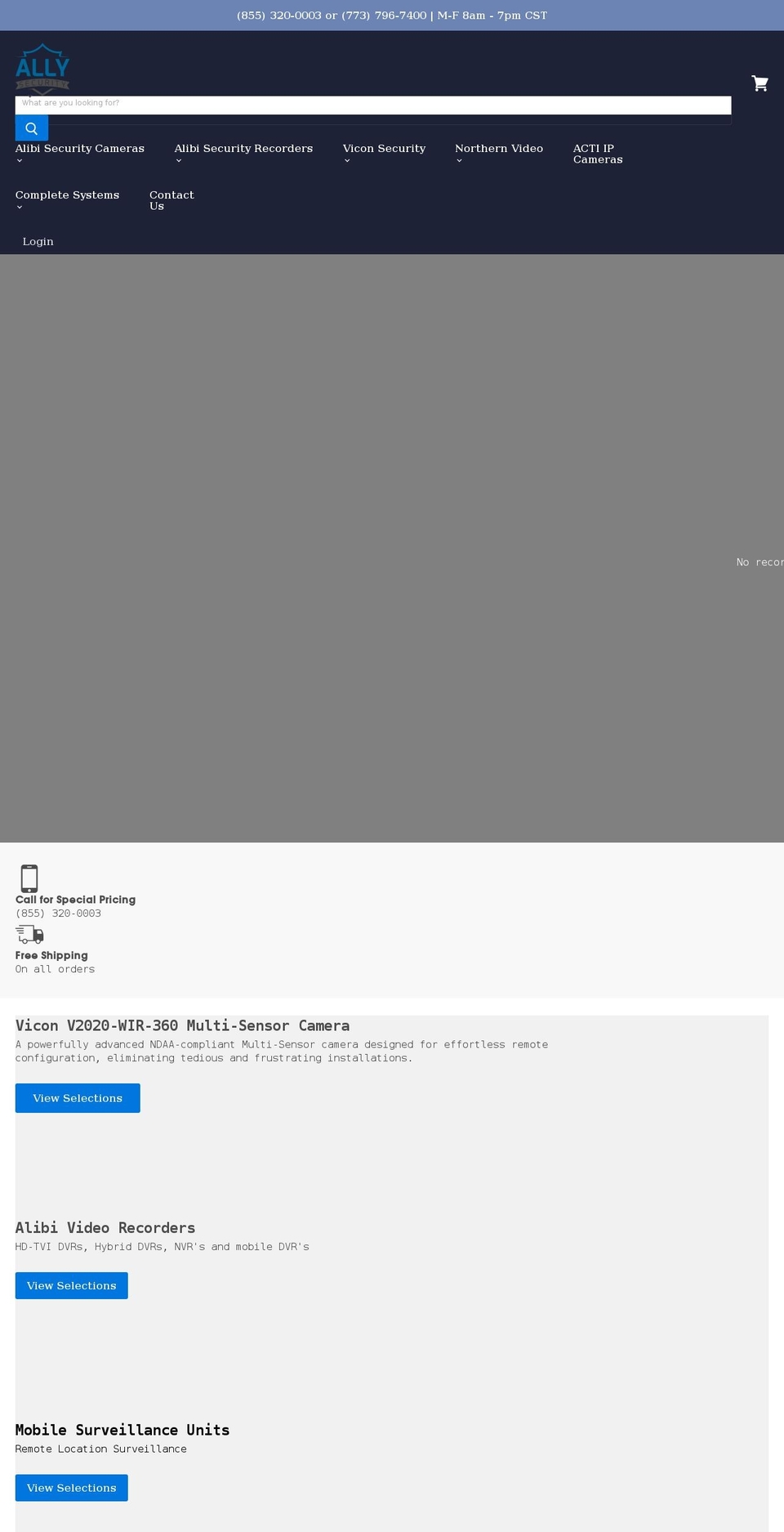 allysec.com shopify website screenshot