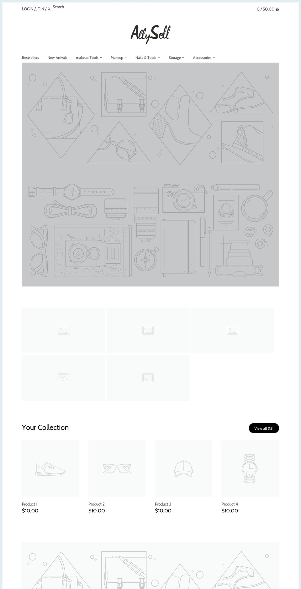allysell.com — Shopify storefront screenshot