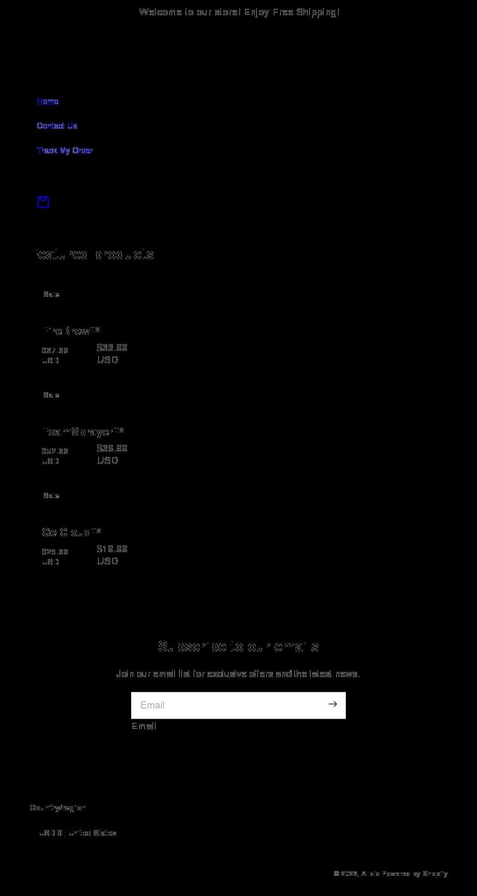 allzio.com shopify website screenshot