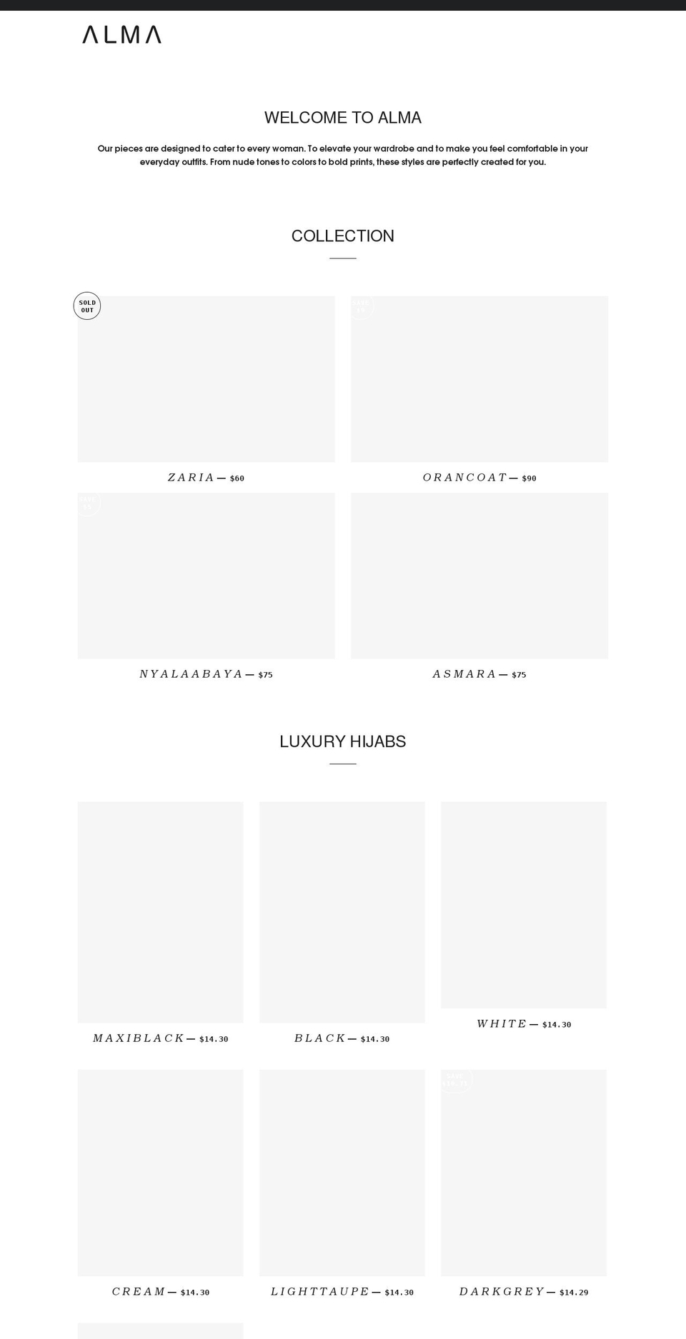 almabyrahma.com shopify website screenshot