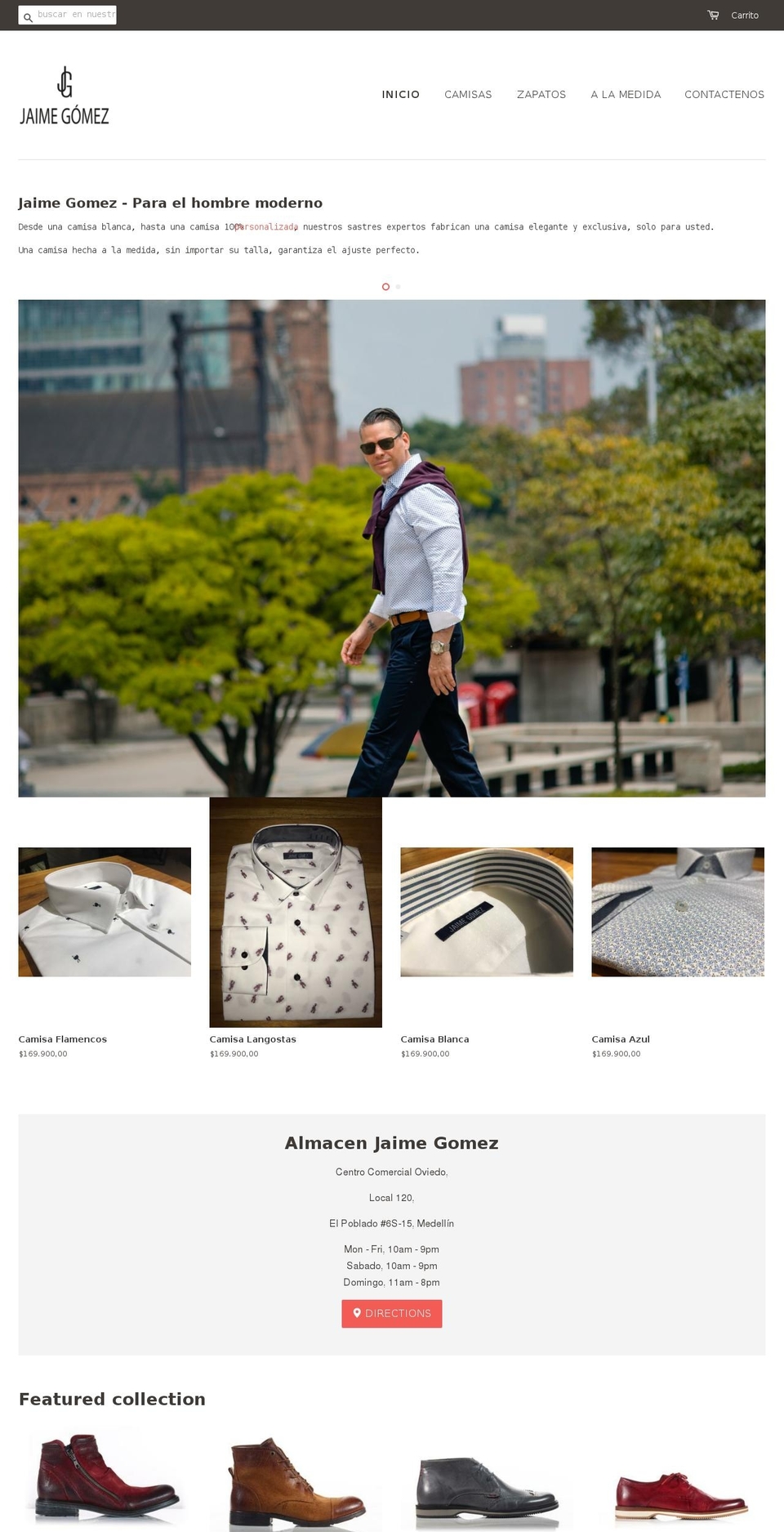almacenjaimegomez.com shopify website screenshot