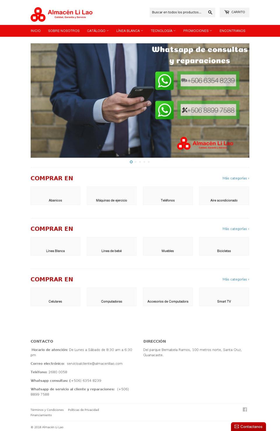 almacenlilao.com — Shopify storefront screenshot