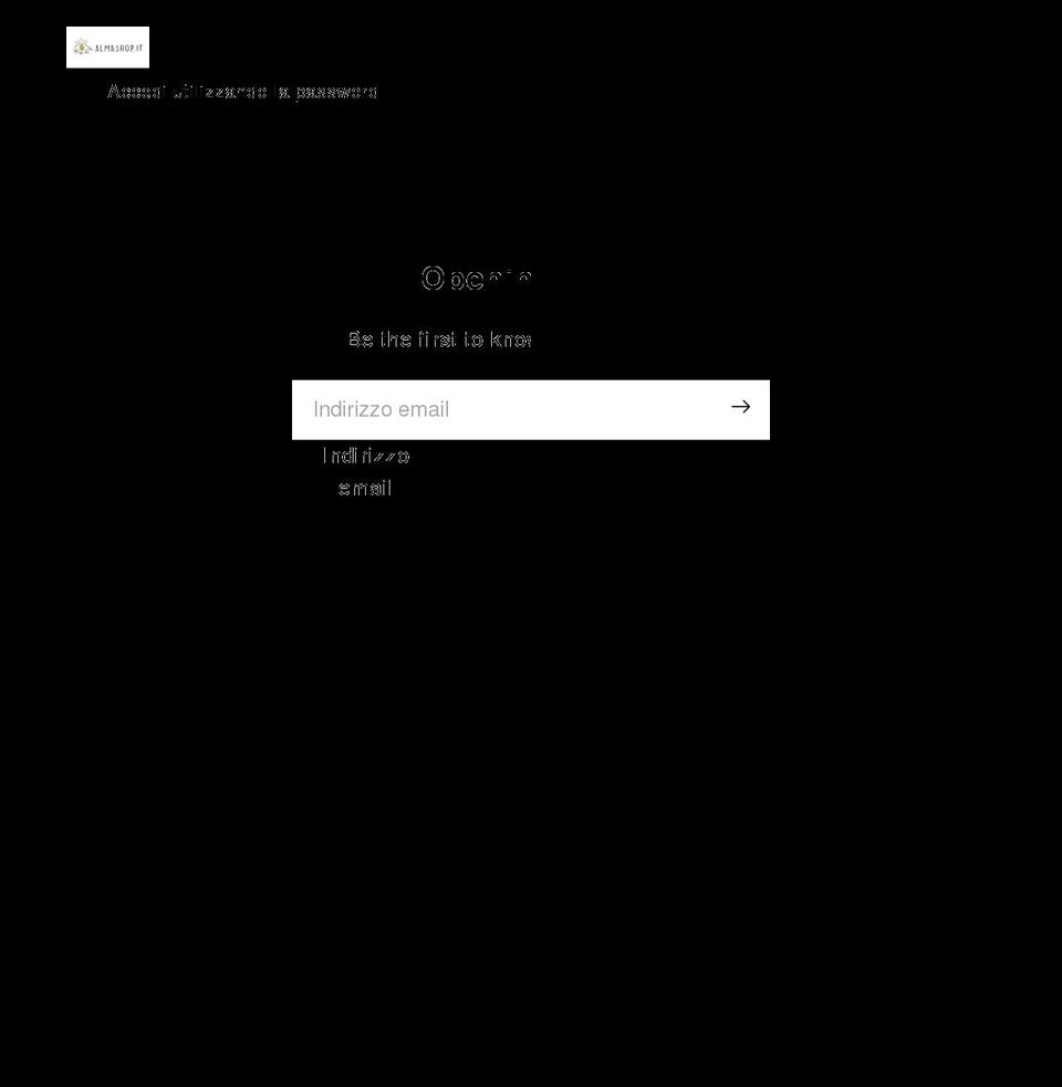 almashop.it shopify website screenshot