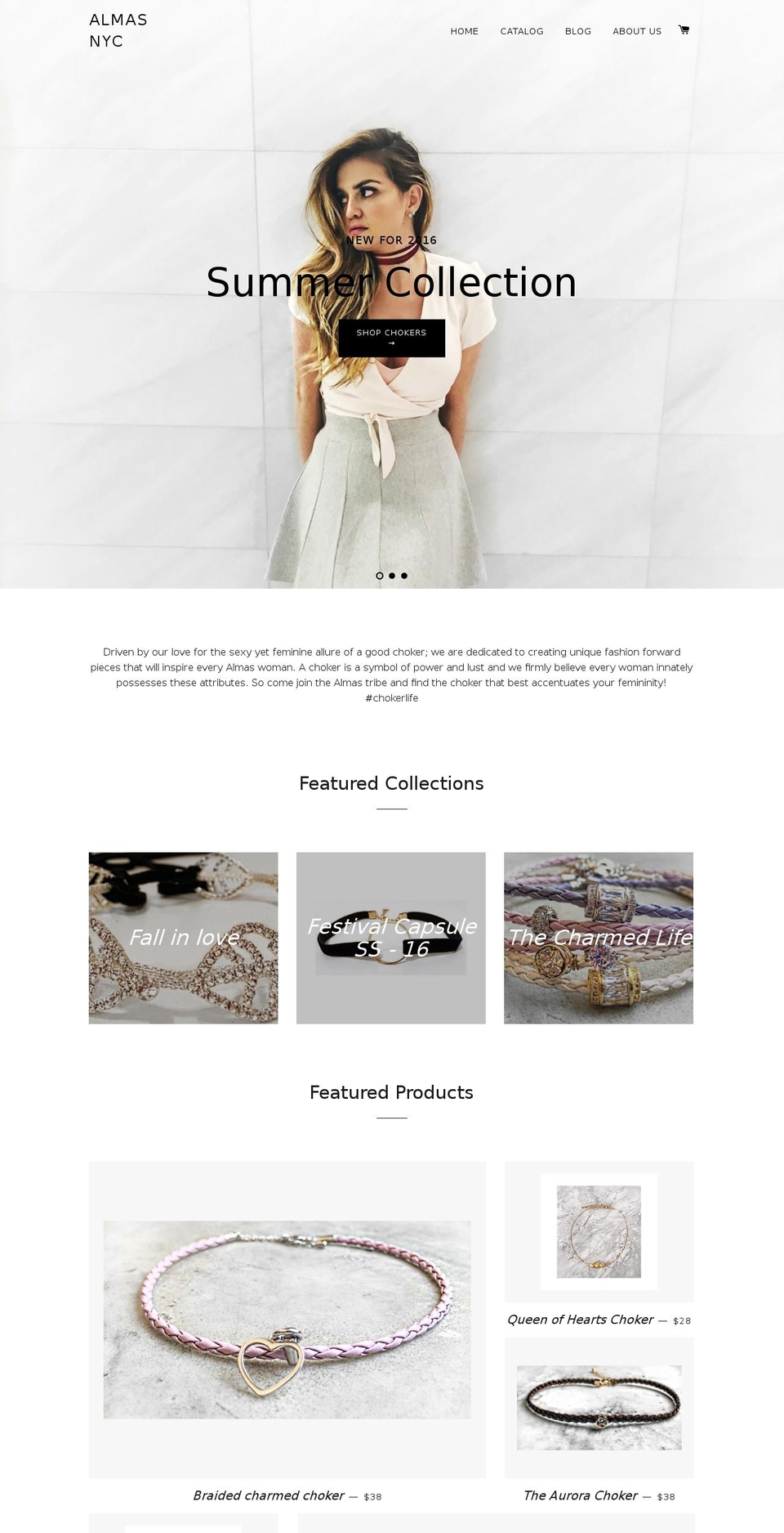 almasnyc.com shopify website screenshot