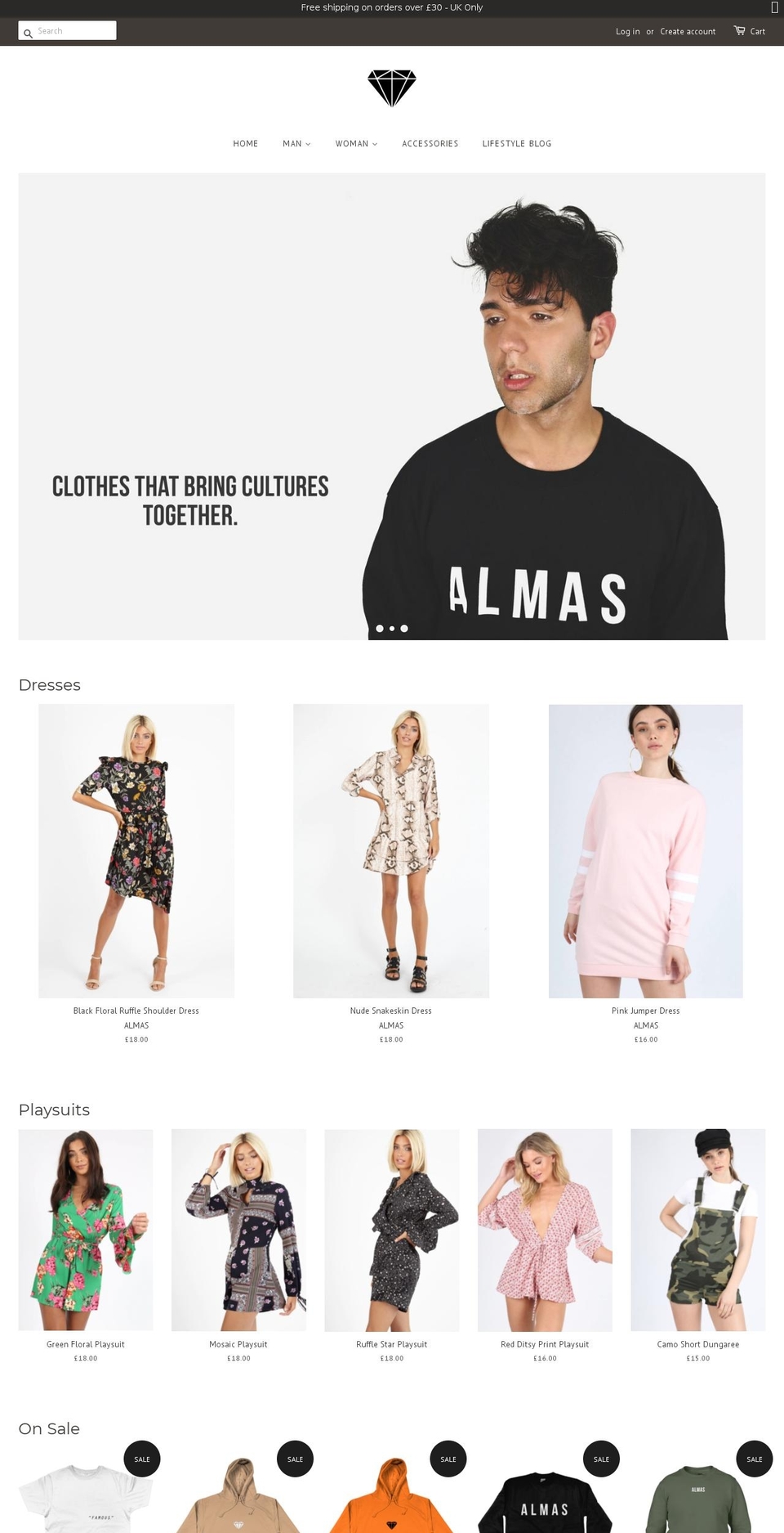 almasstyle.com — Shopify storefront screenshot