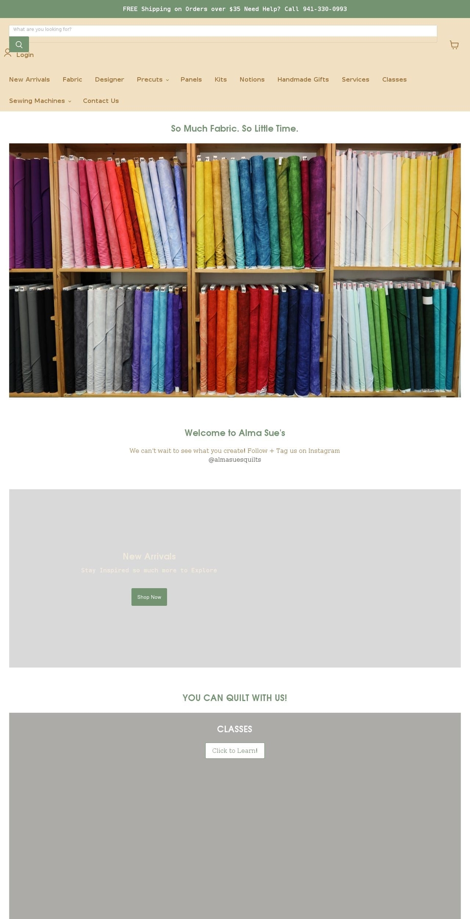 almasue.com shopify website screenshot