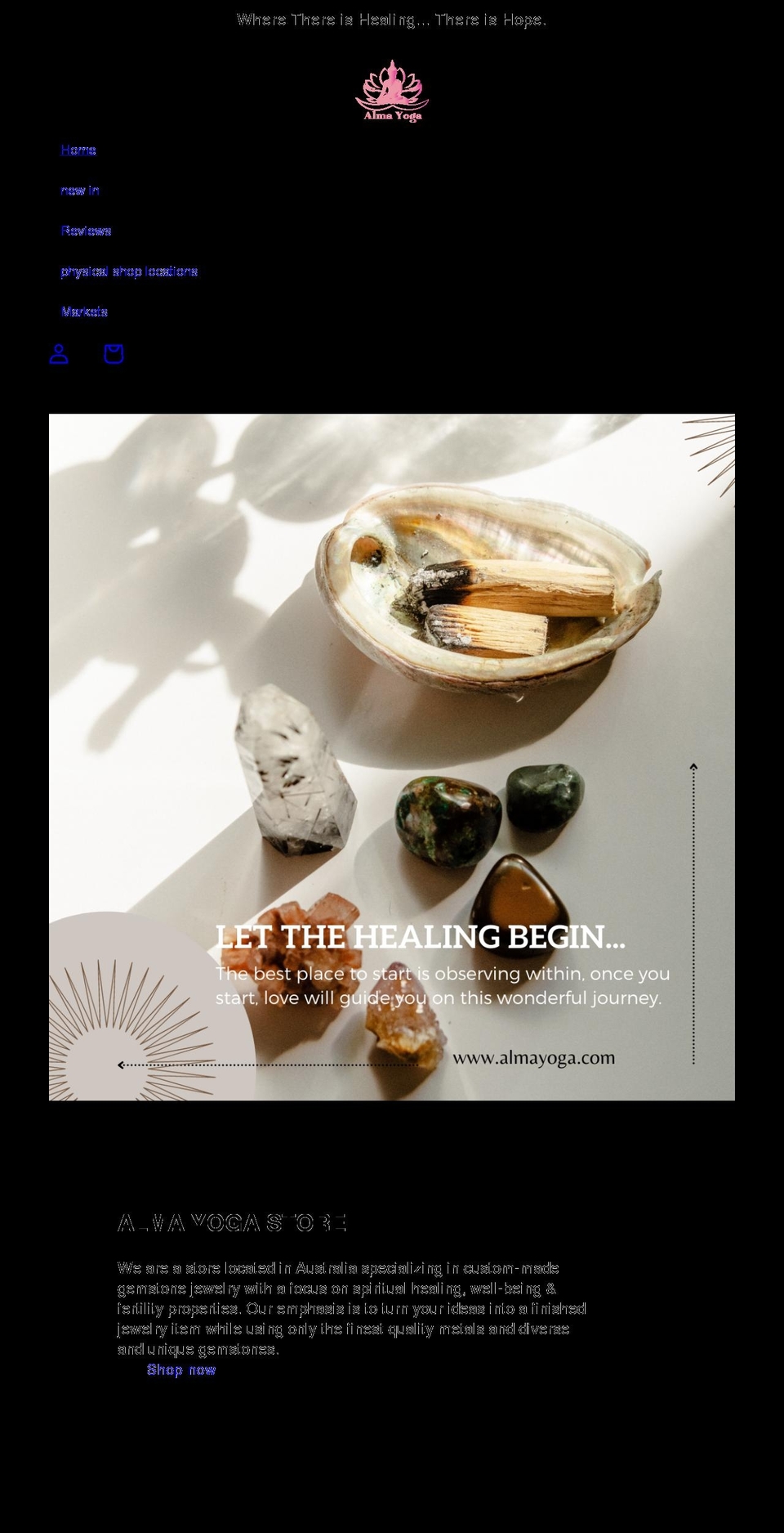 almayogastore.com — Shopify storefront screenshot