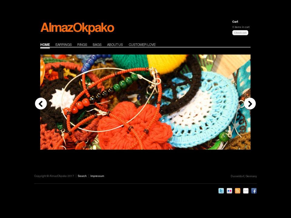 Paradigm Shopify theme site example almazokpako.com