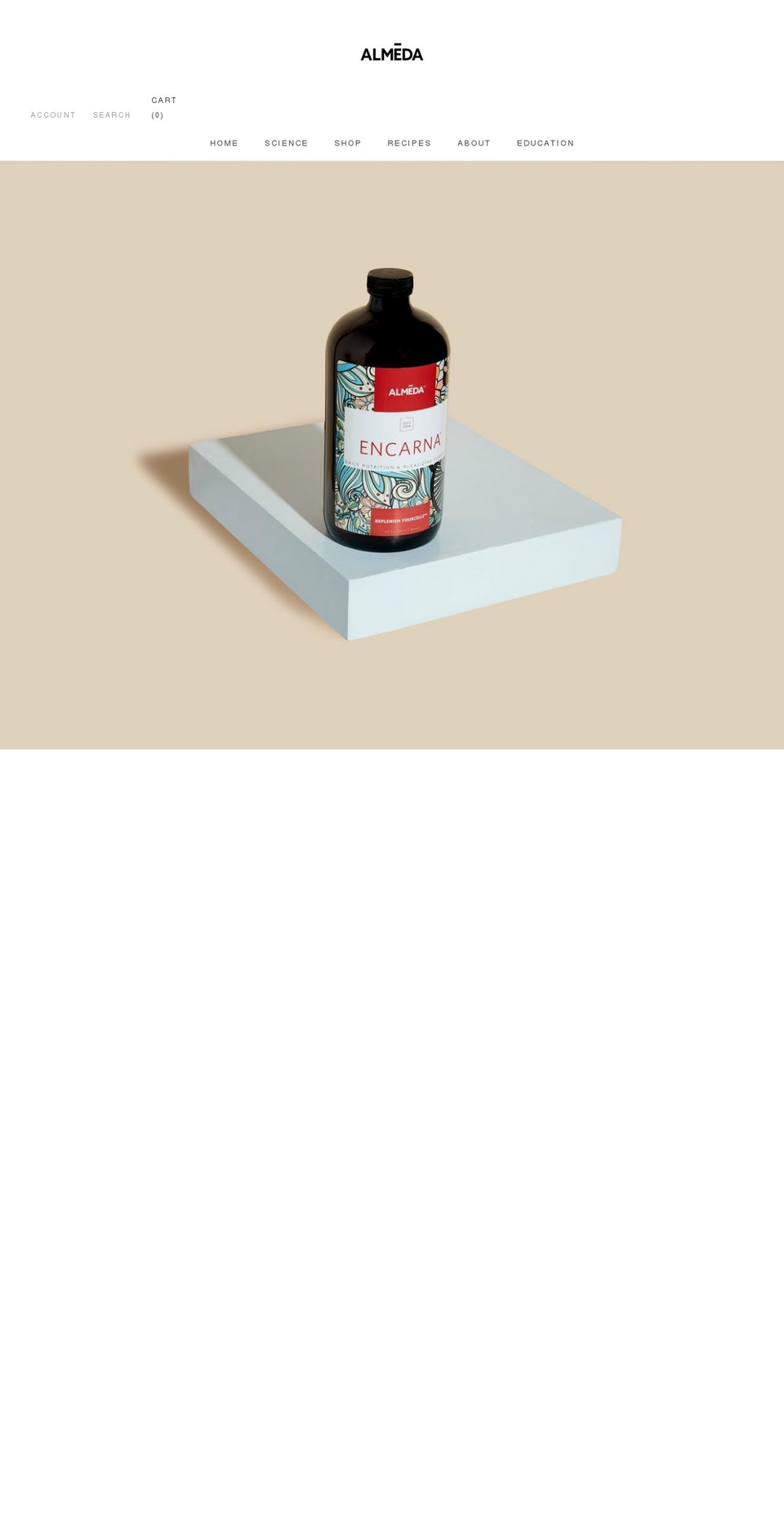 almedalabs.com shopify website screenshot