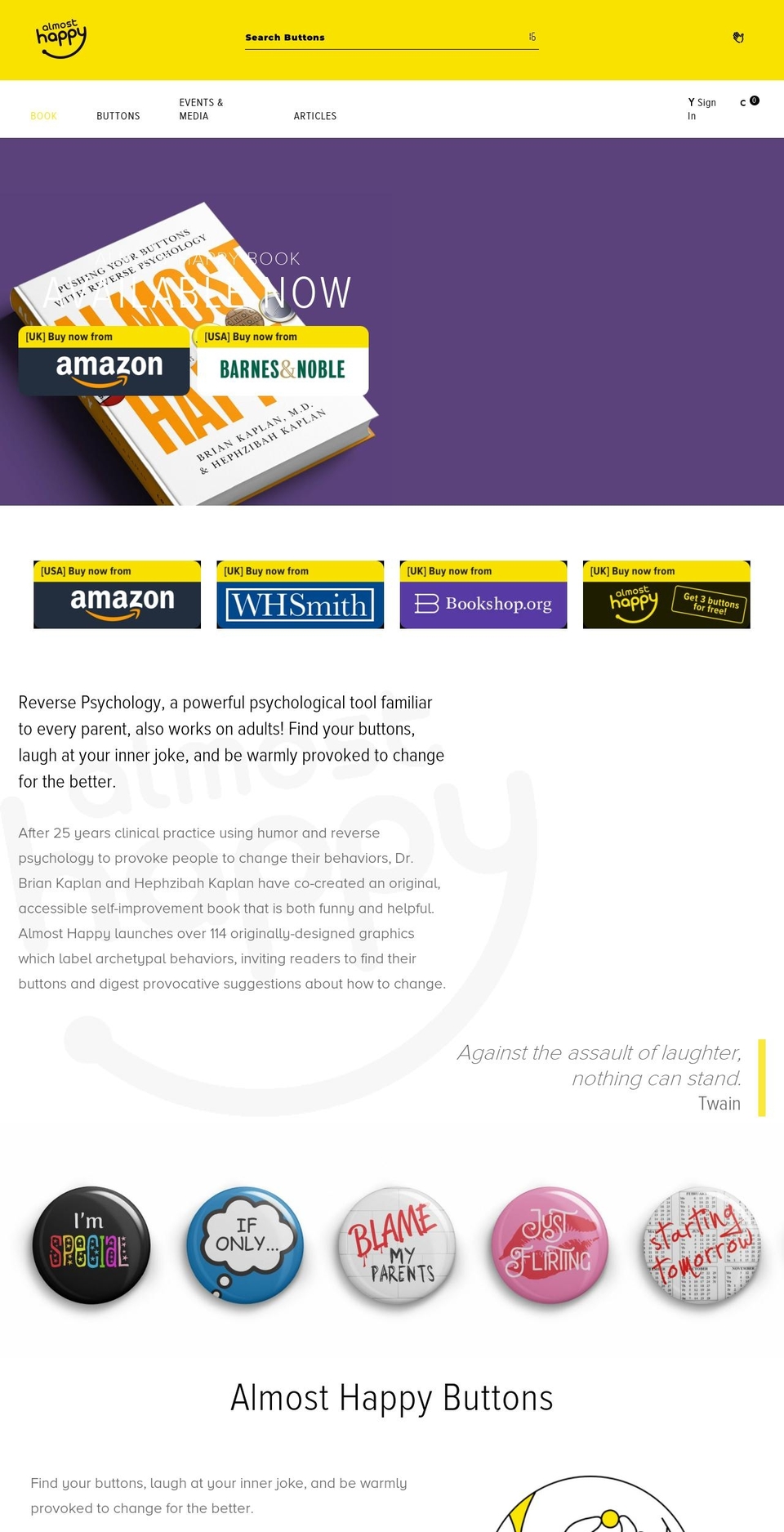 almosthappy.com shopify website screenshot