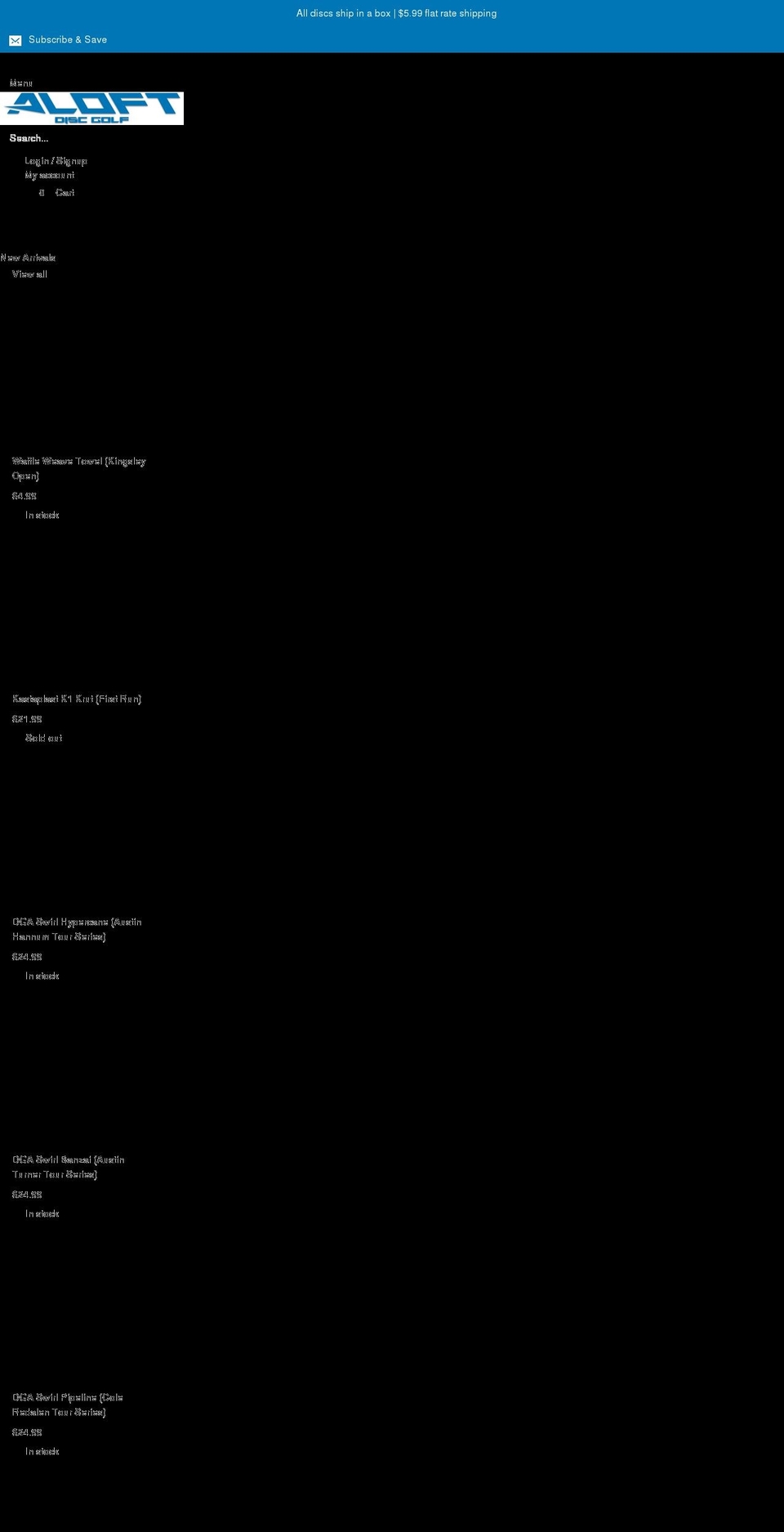 aloftdg.com shopify website screenshot