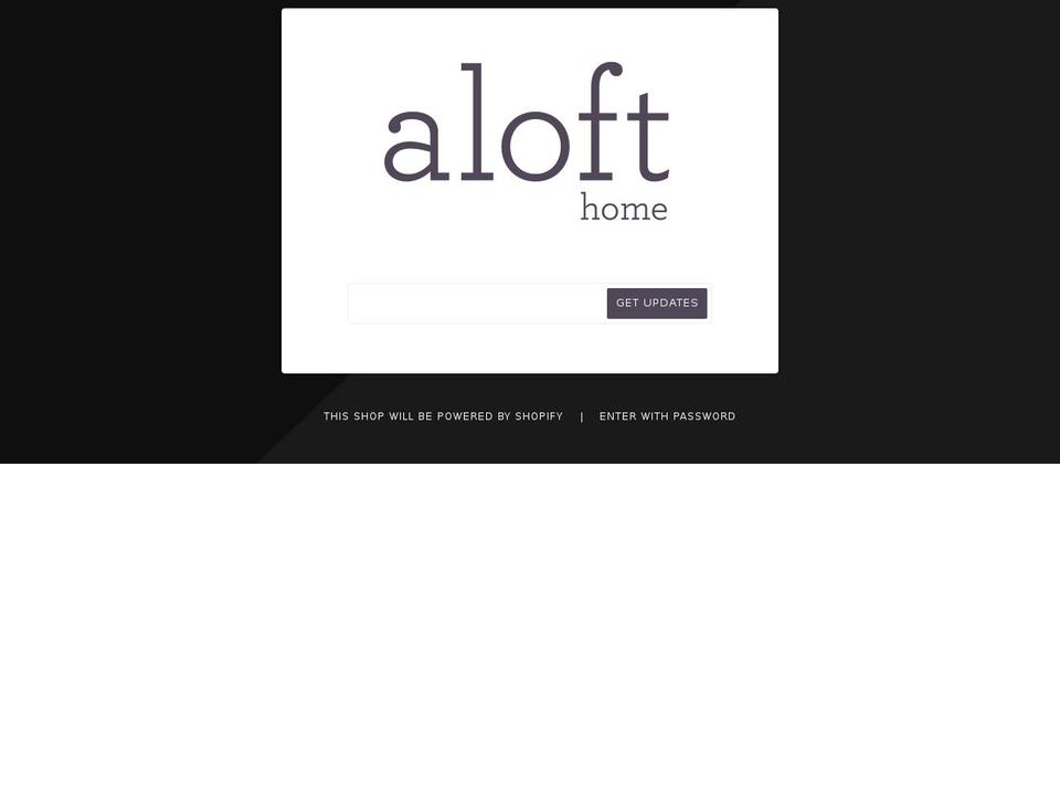 alofthome.com shopify website screenshot