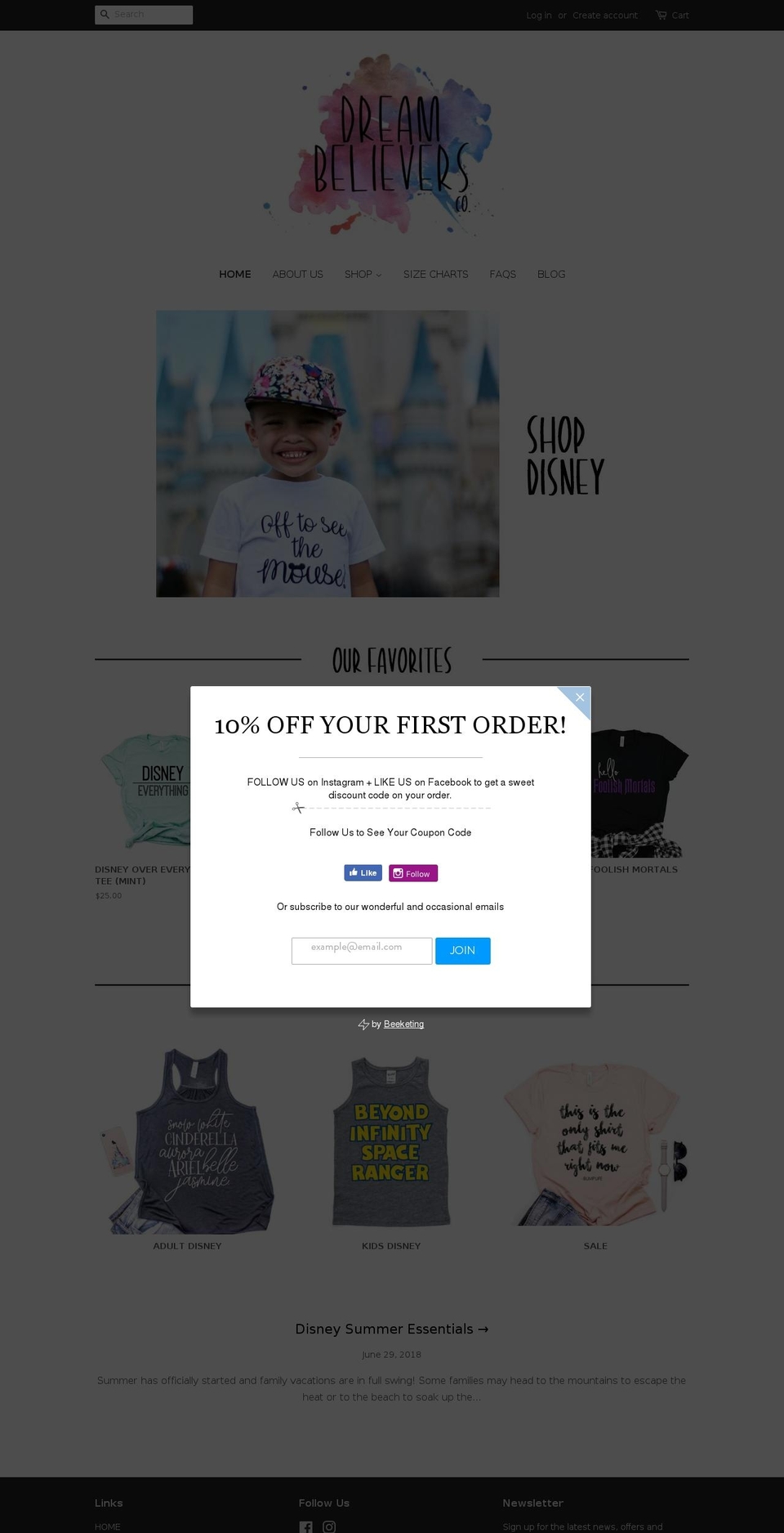 alohaandpalm.com — Shopify storefront screenshot