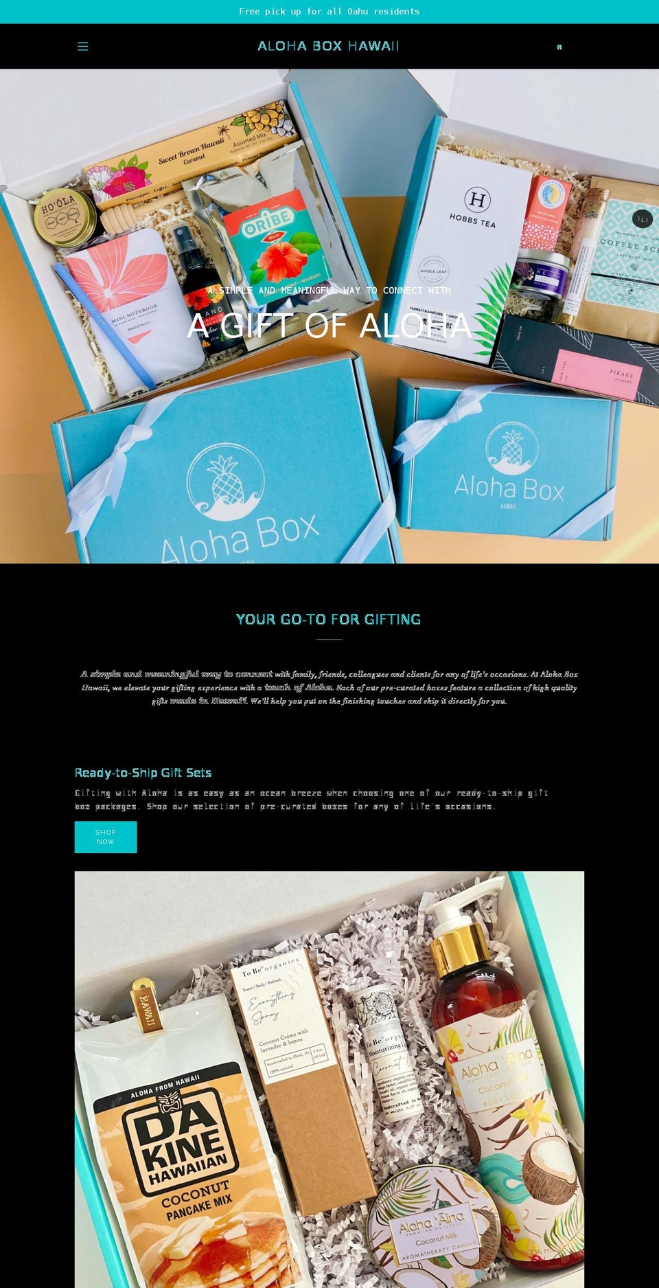 alohaboxhi.com shopify website screenshot