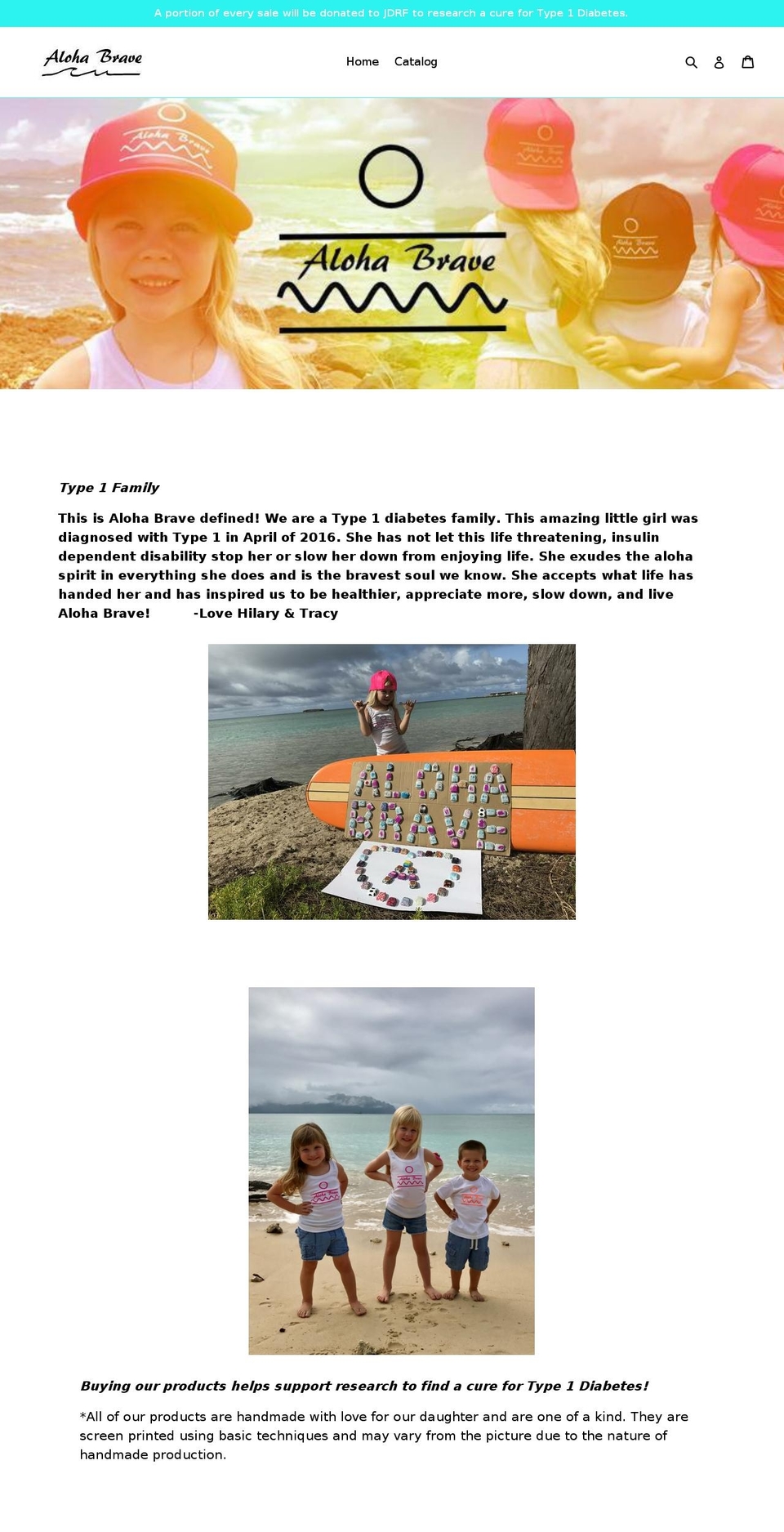 alohabrave.com — Shopify storefront screenshot