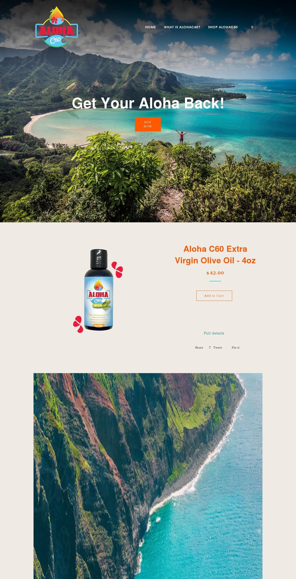 alohac60.com shopify website screenshot