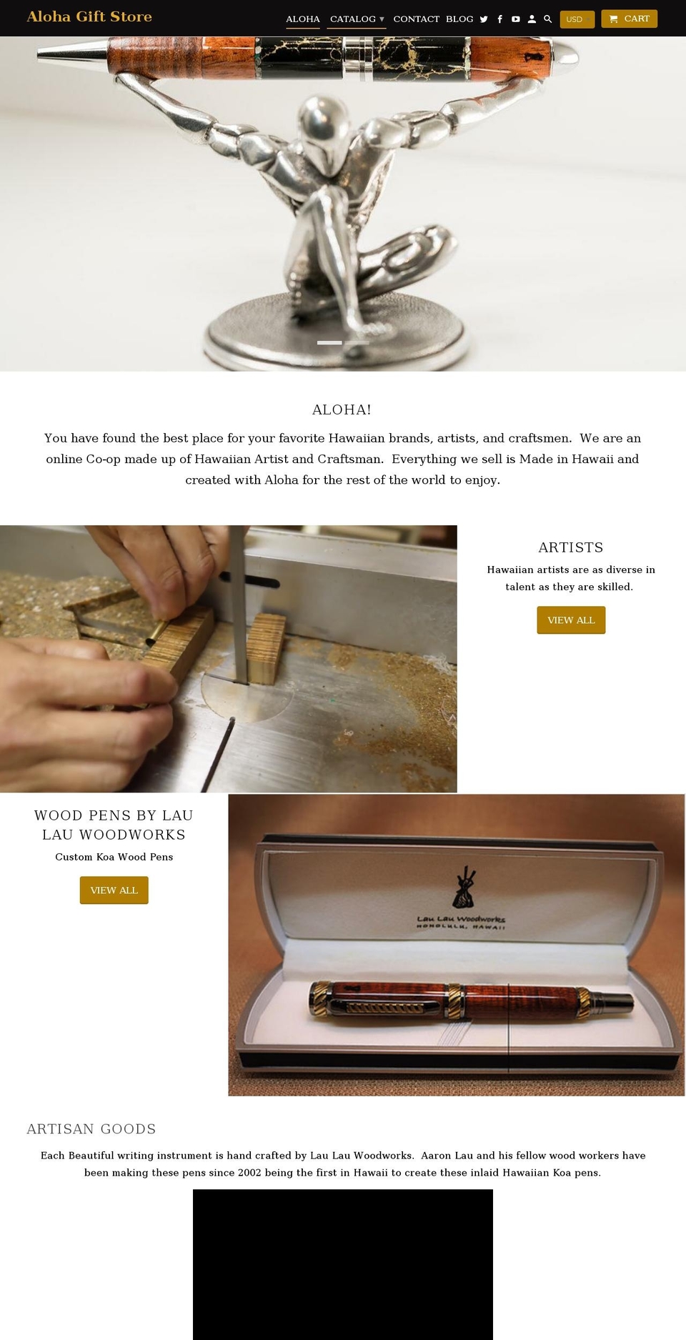 alohagiftstore.com — Shopify storefront screenshot