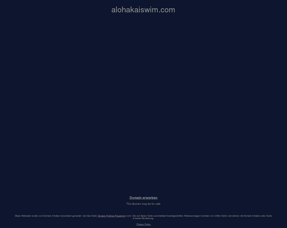 alohakaiswim.com — Shopify storefront screenshot