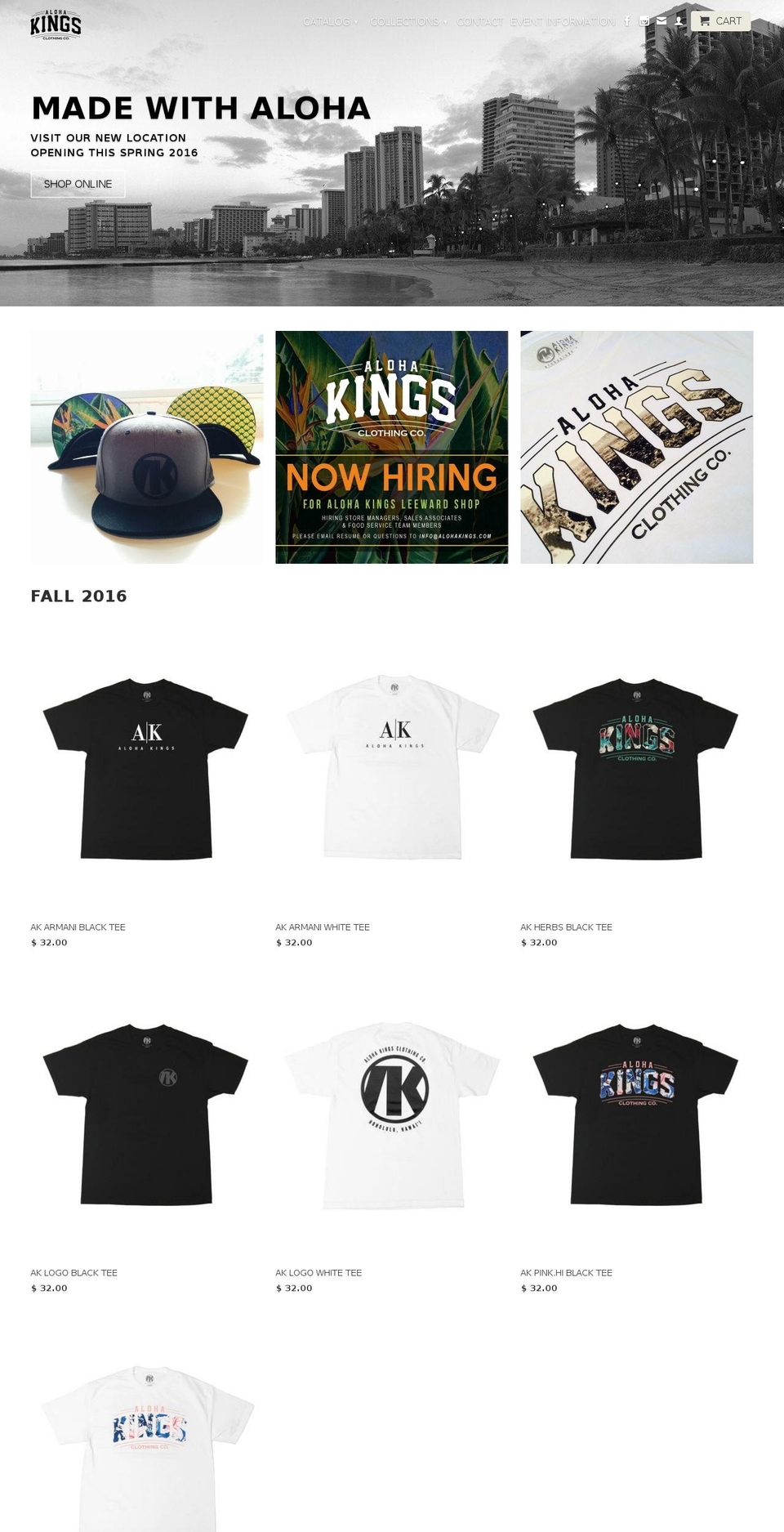 alohakings.com — Shopify storefront screenshot