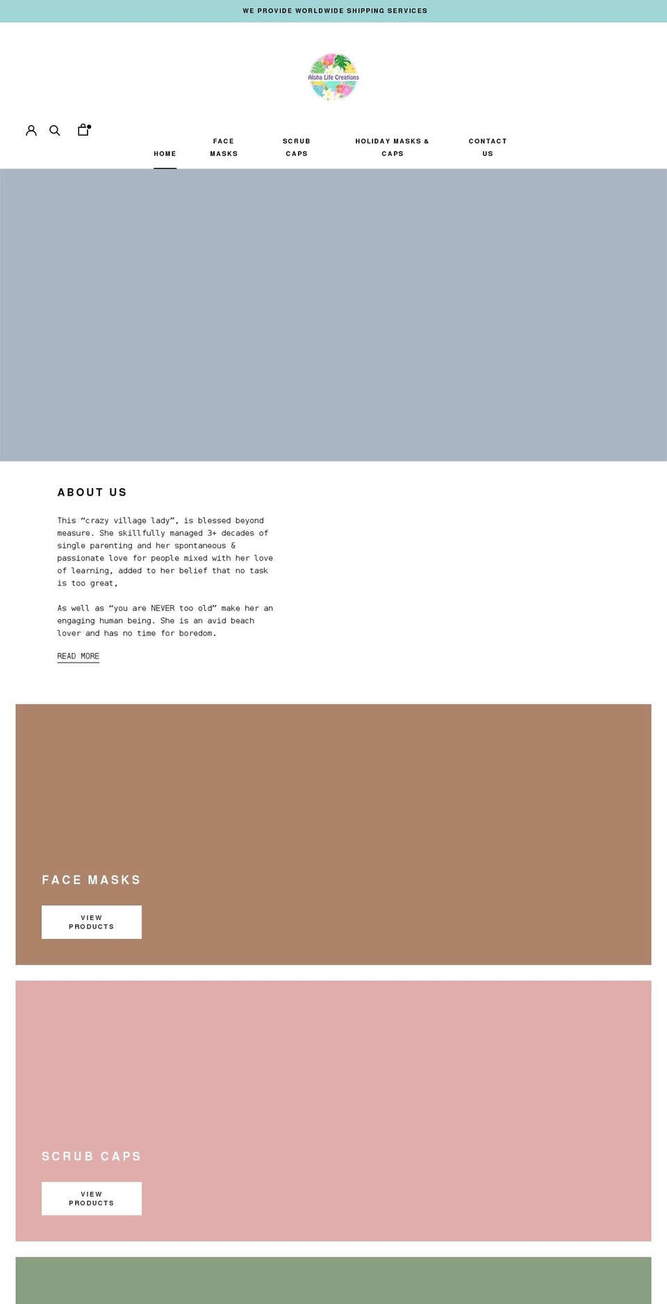 alohalifecreations.com shopify website screenshot