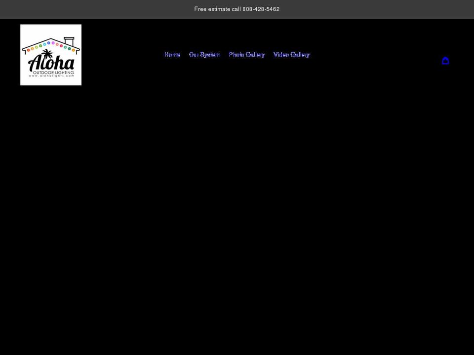 alohalights.com shopify website screenshot