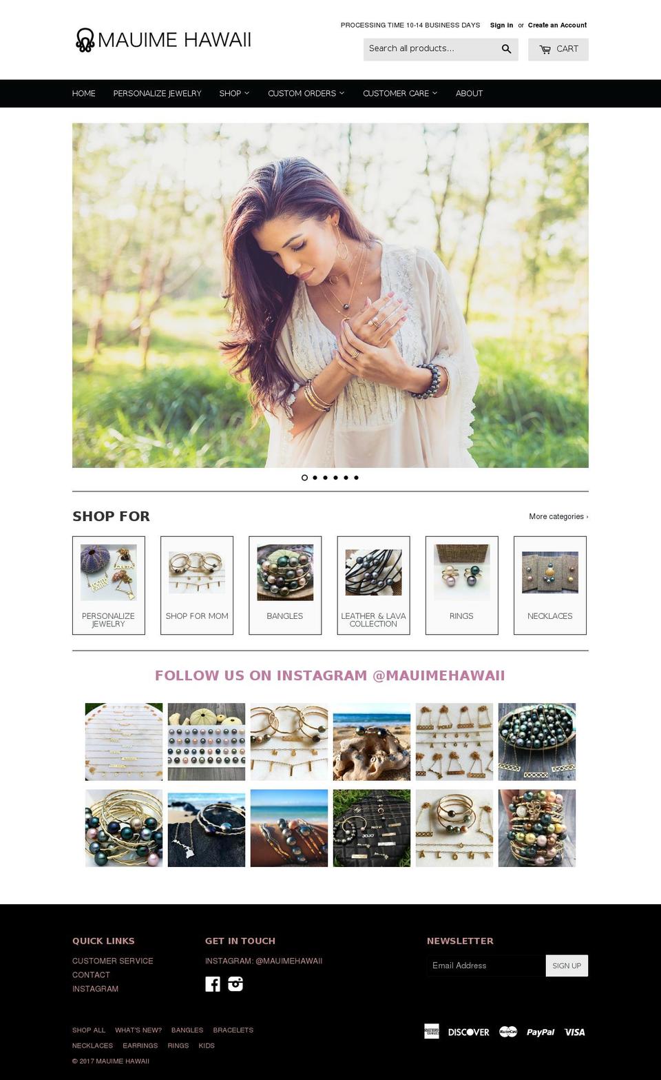 Spring 2017 Shopify theme site example alohaluxe.com