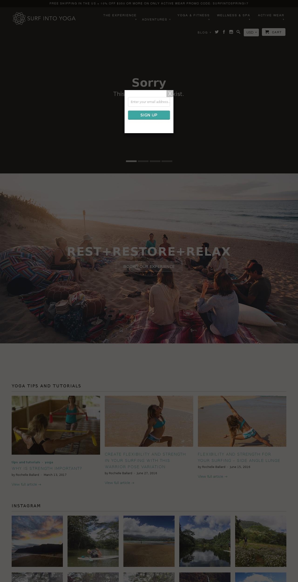 alohaluxurysurfretreats.com shopify website screenshot
